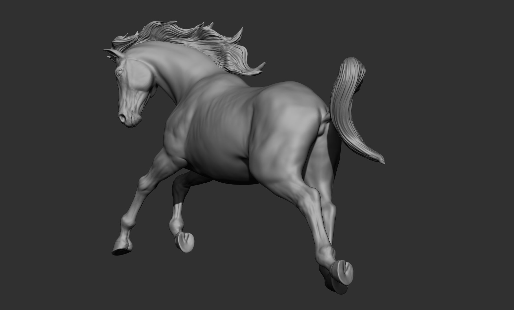 18 horse poses 3D model_35