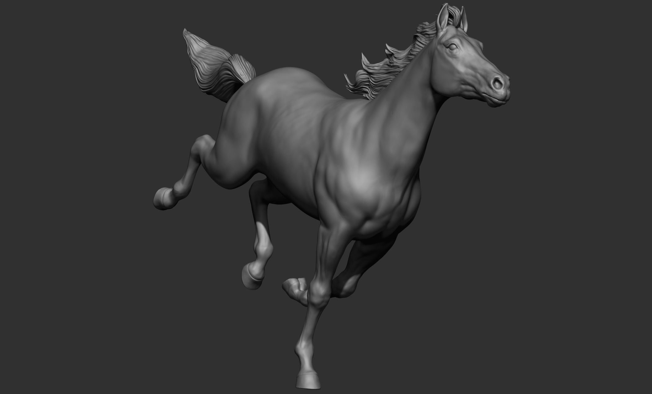 18 horse poses 3D model_64