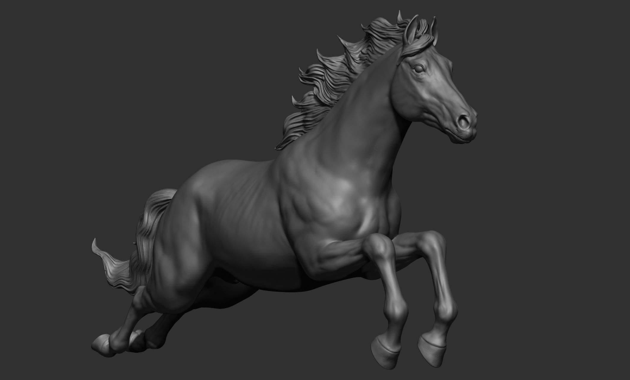 18 horse poses 3D model_11