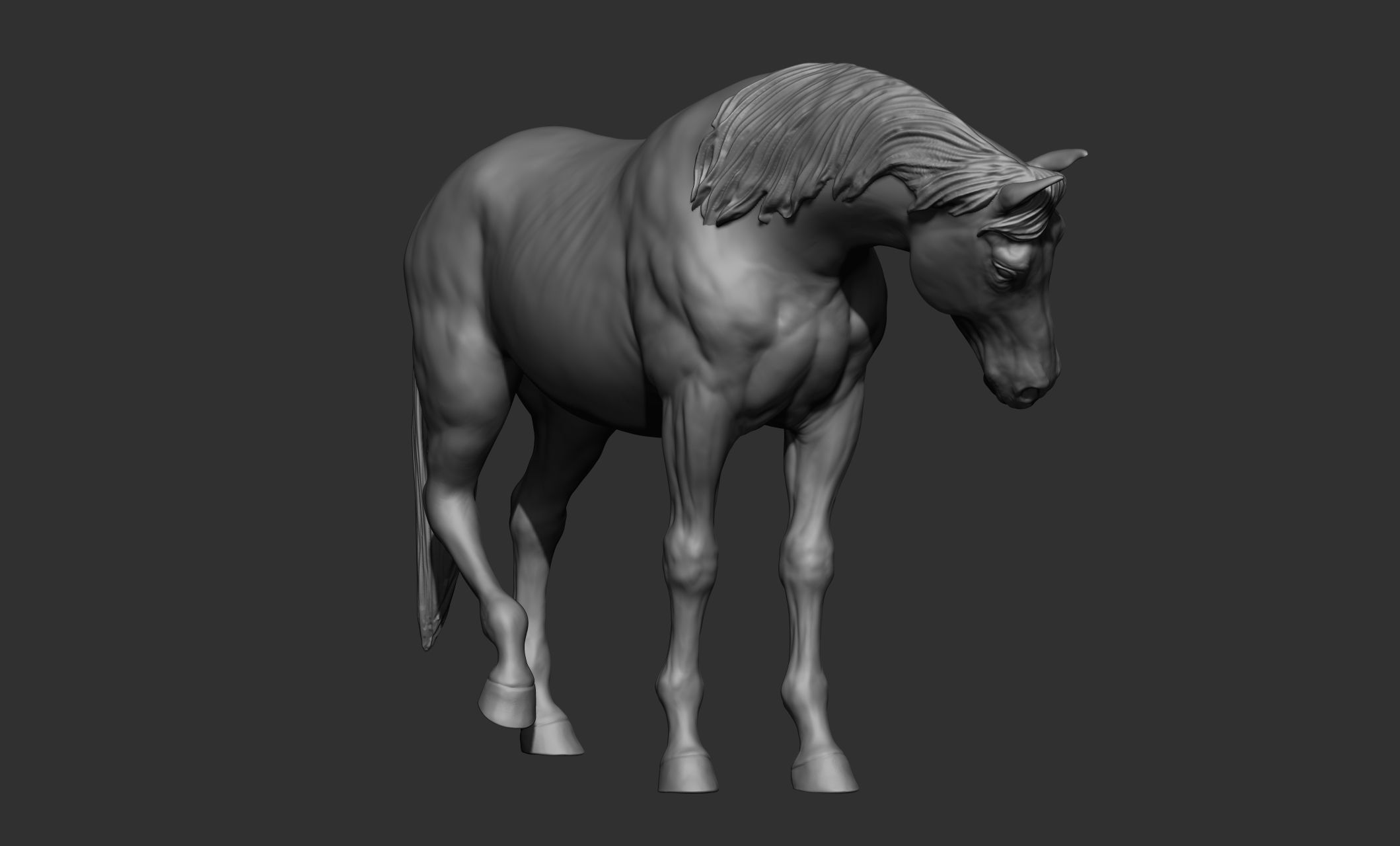 18 horse poses 3D model_74