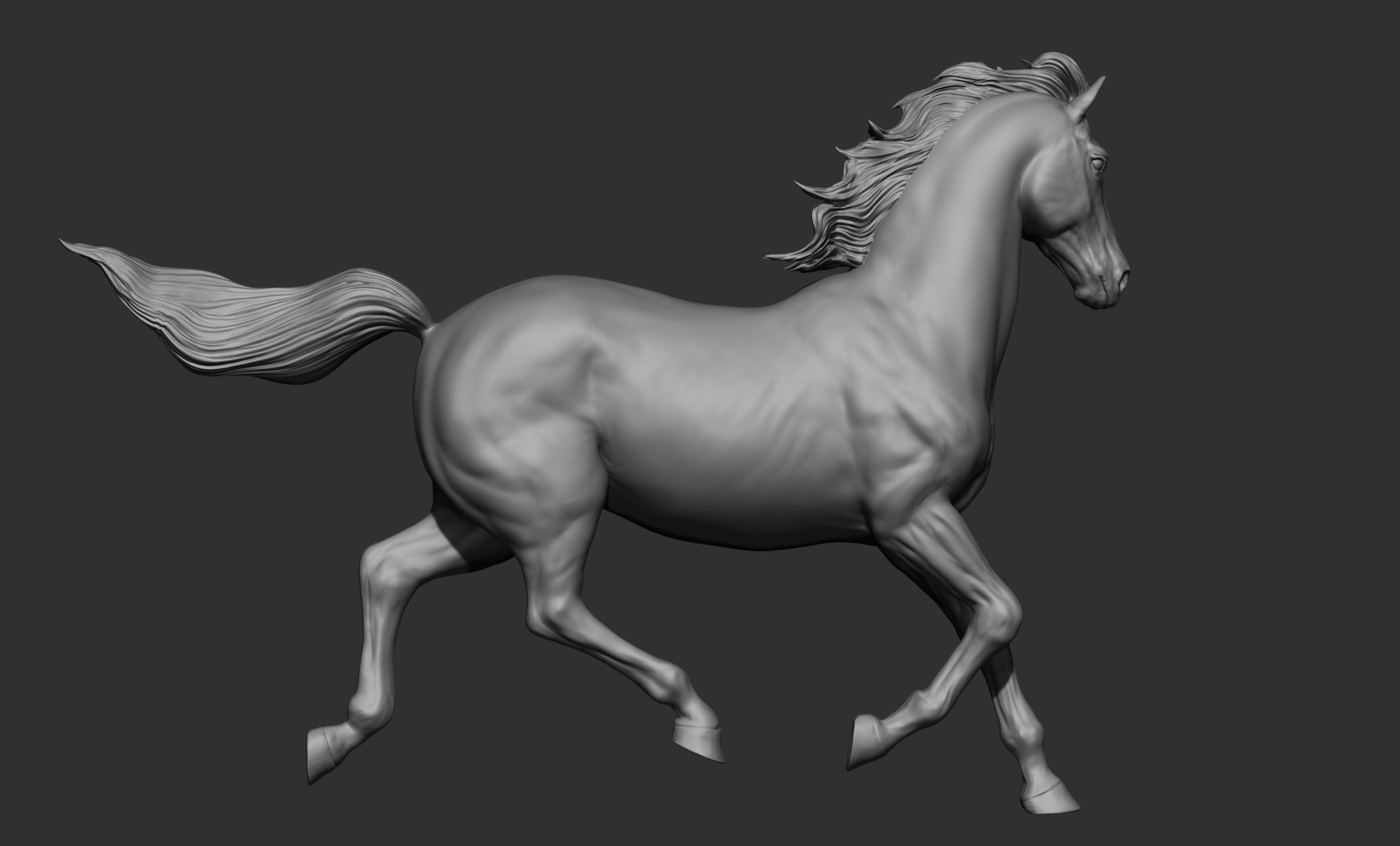 18 horse poses 3D model_20