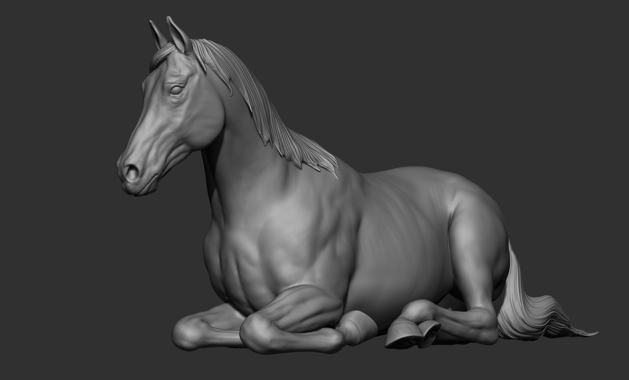 18 horse poses 3D model_89