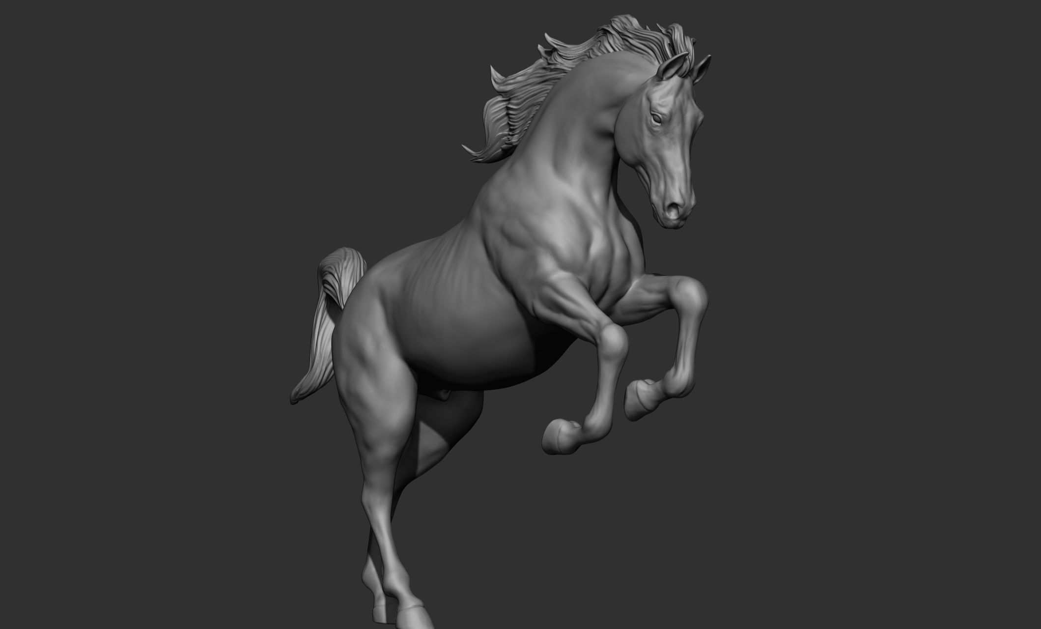 18 horse poses 3D model_53