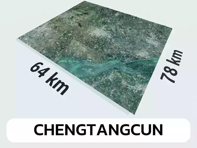 Chengtangcun China City Landscape 3D Model
