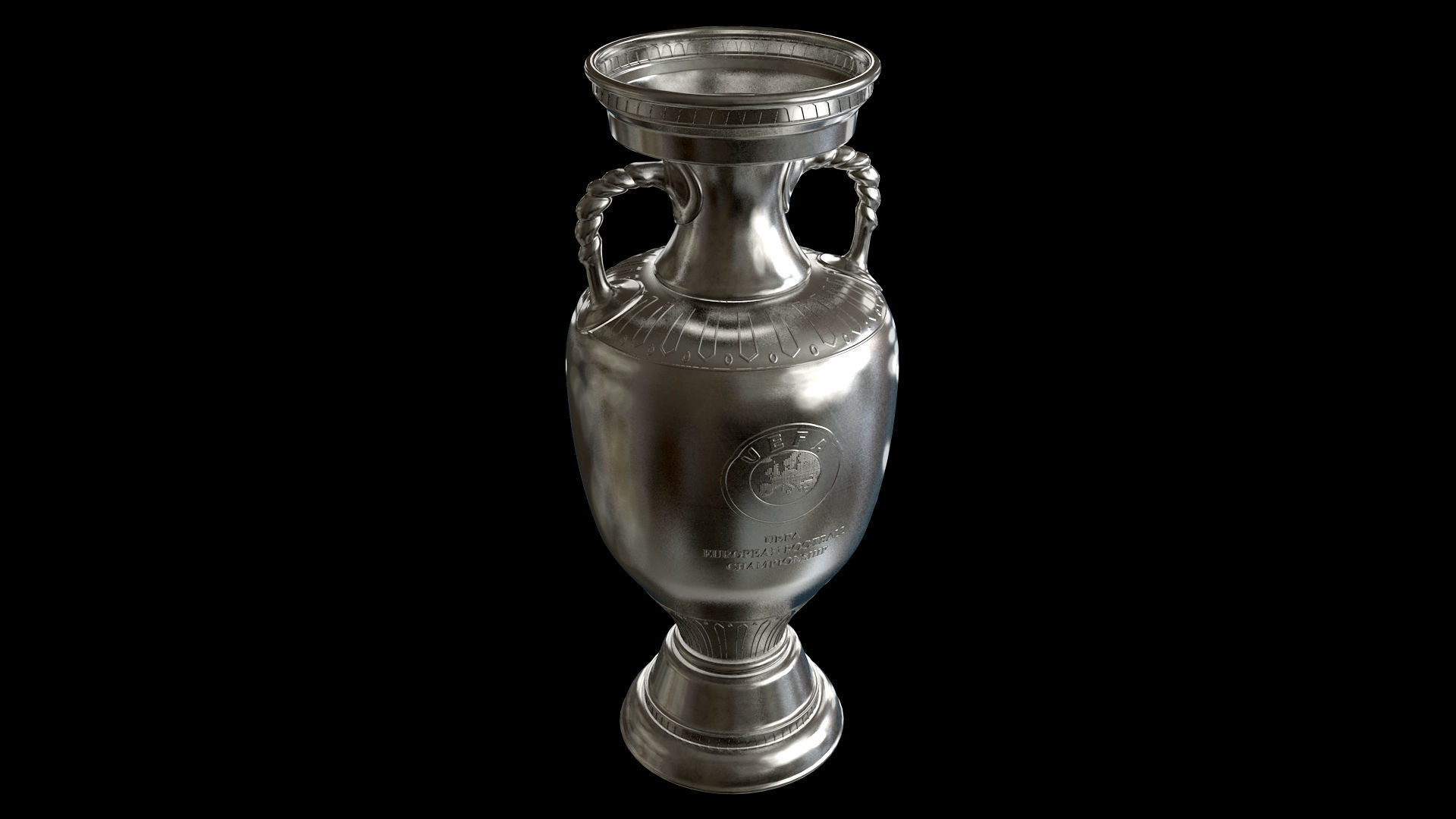 UEFA European Championship trophy 3D model_6