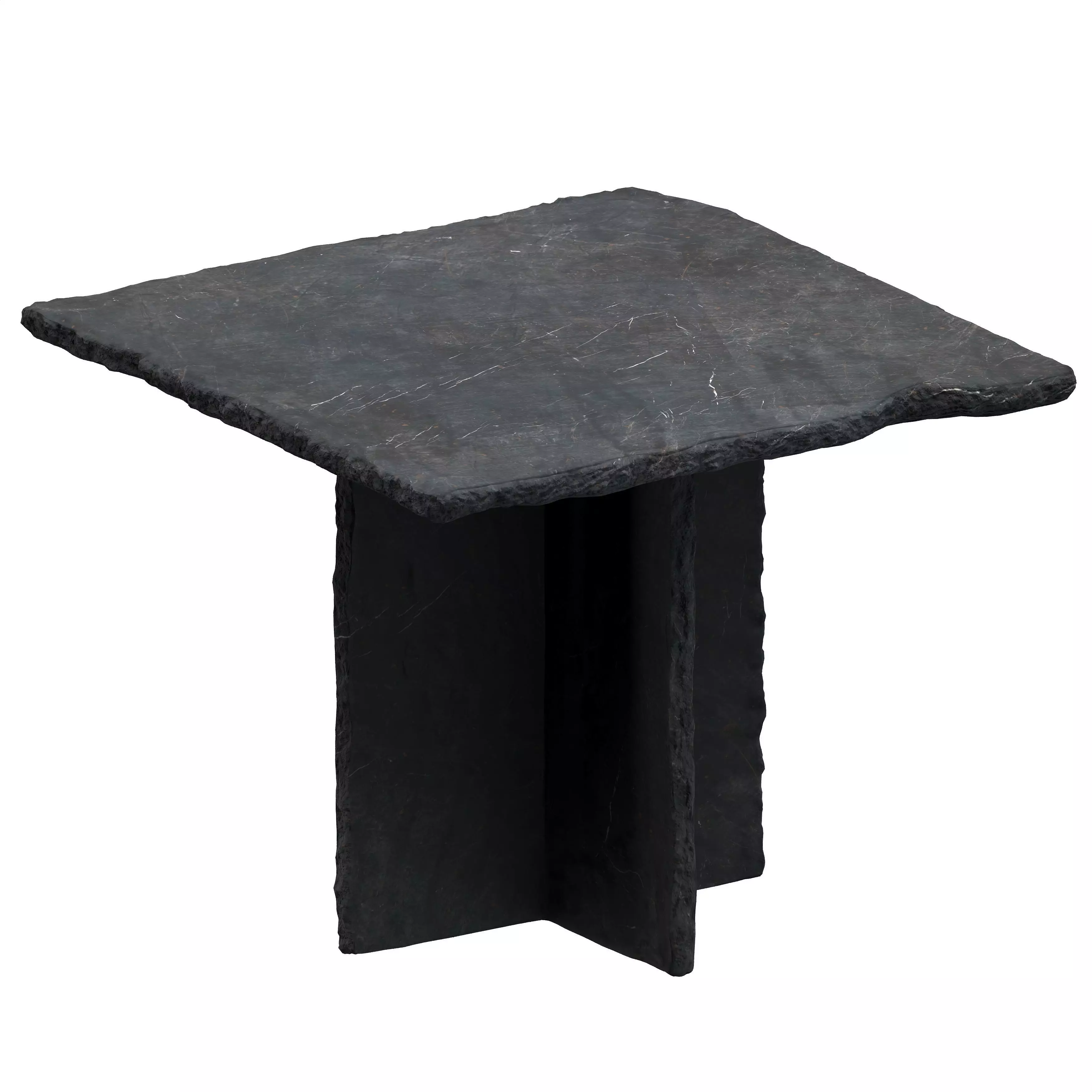 Primitive Slate Square Table Last 3D model