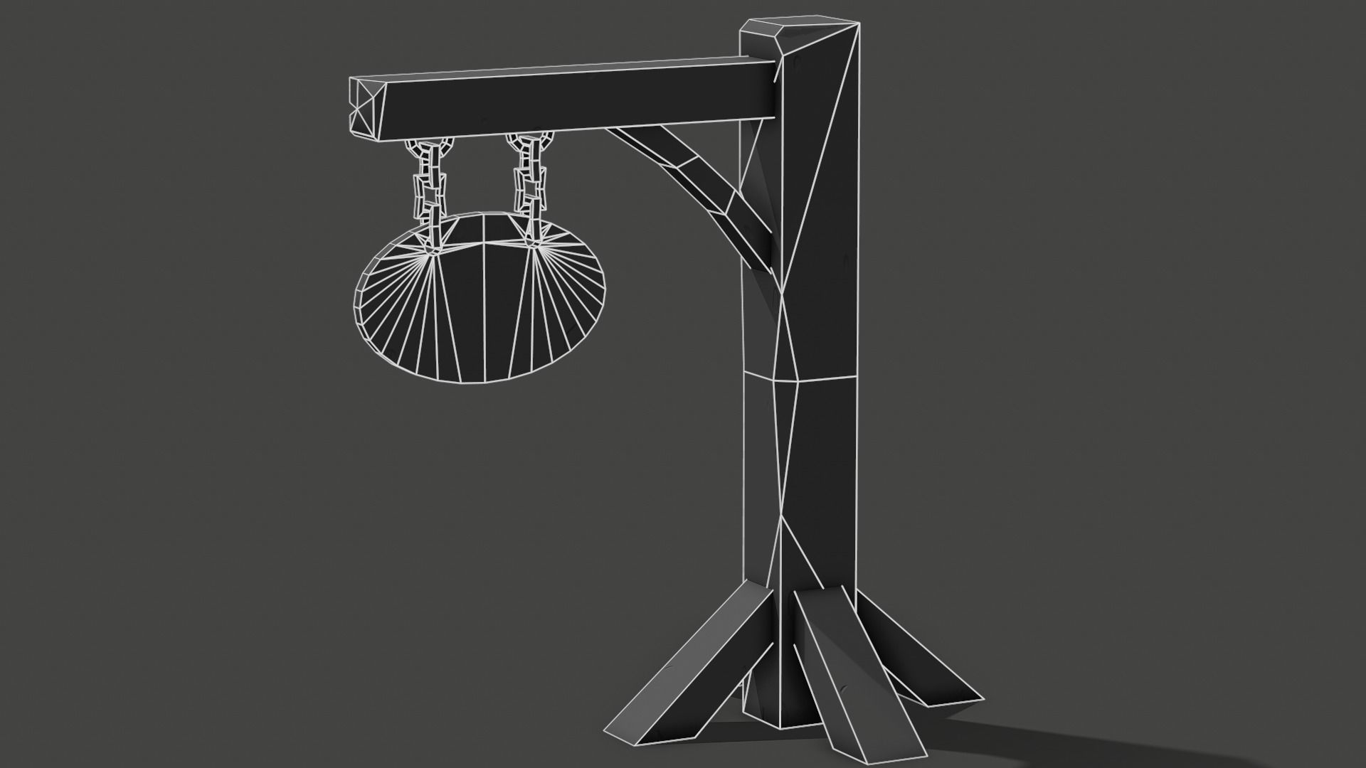 Stylized Sign Post - PBR Game Ready Low-poly 3D model_10