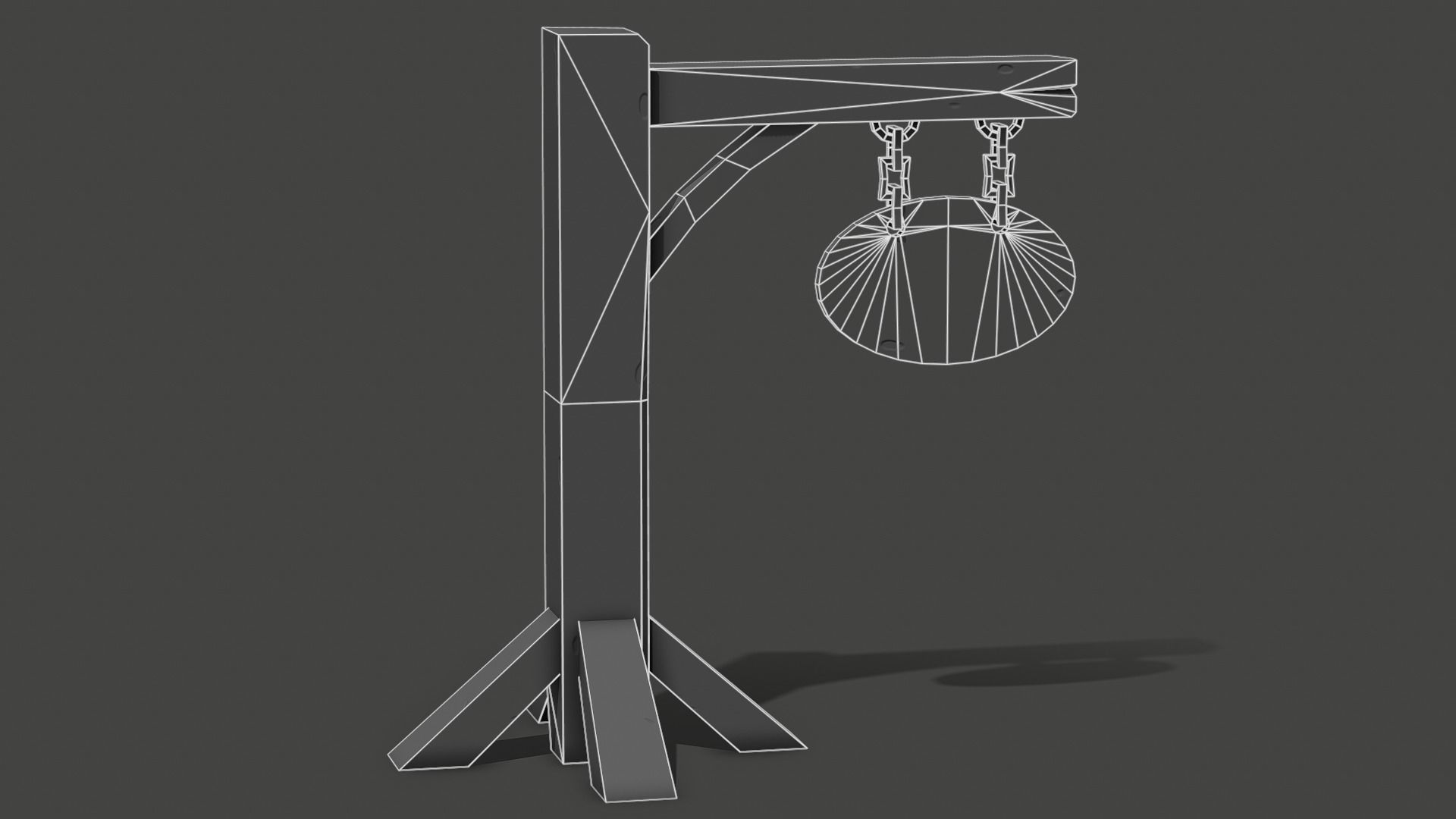 Stylized Sign Post - PBR Game Ready Low-poly 3D model_11