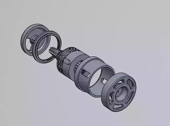 Adjustable Grinder  3D print model