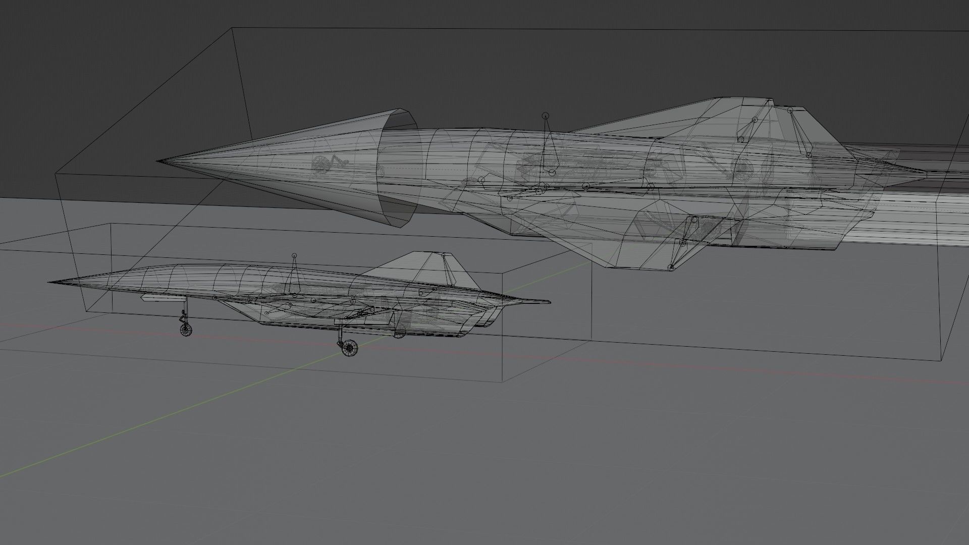 Lockheed Martin SR-72 Son of Blackbird Low-poly 3D model_16