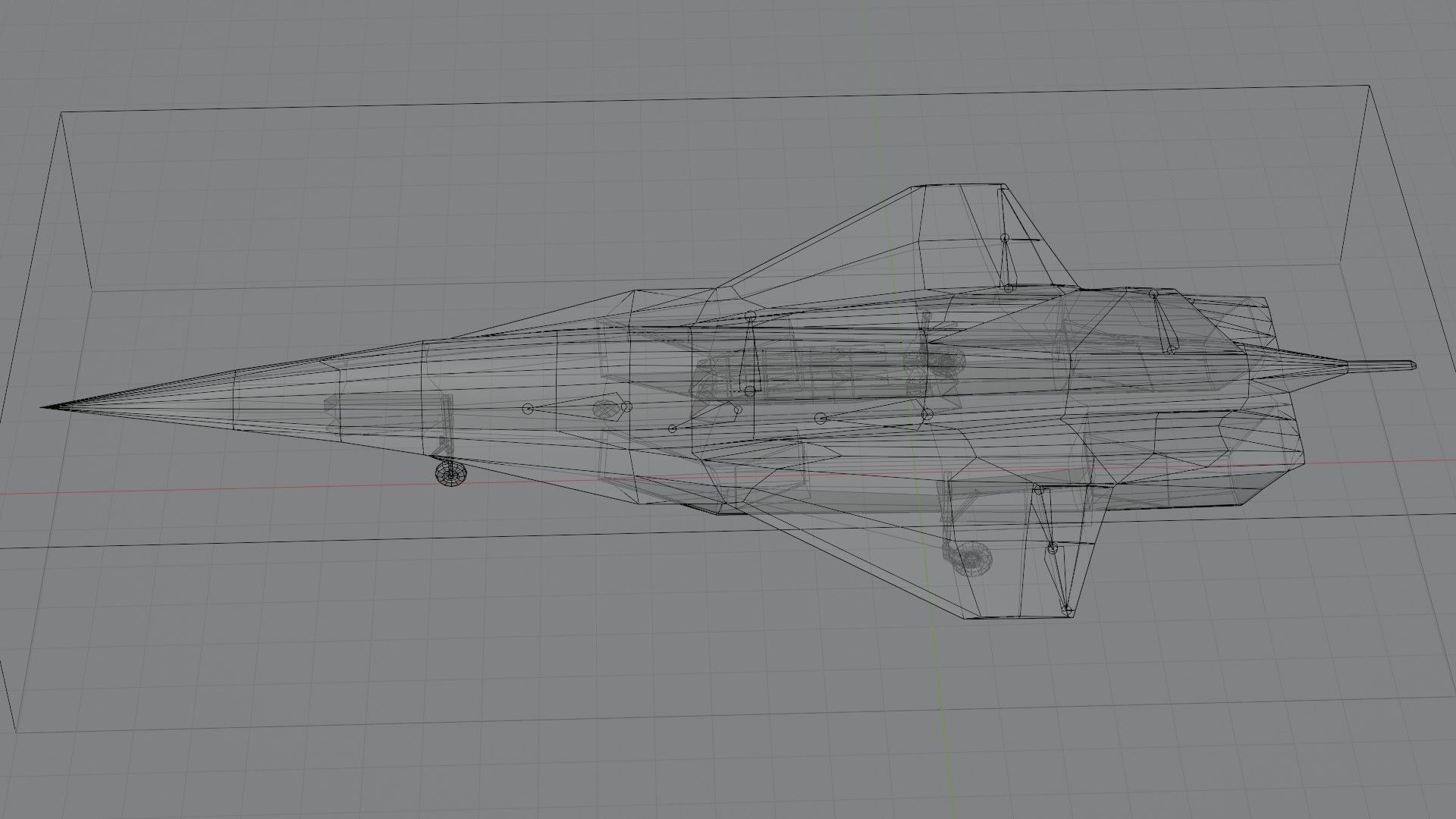 Lockheed Martin SR-72 Son of Blackbird Low-poly 3D model_3