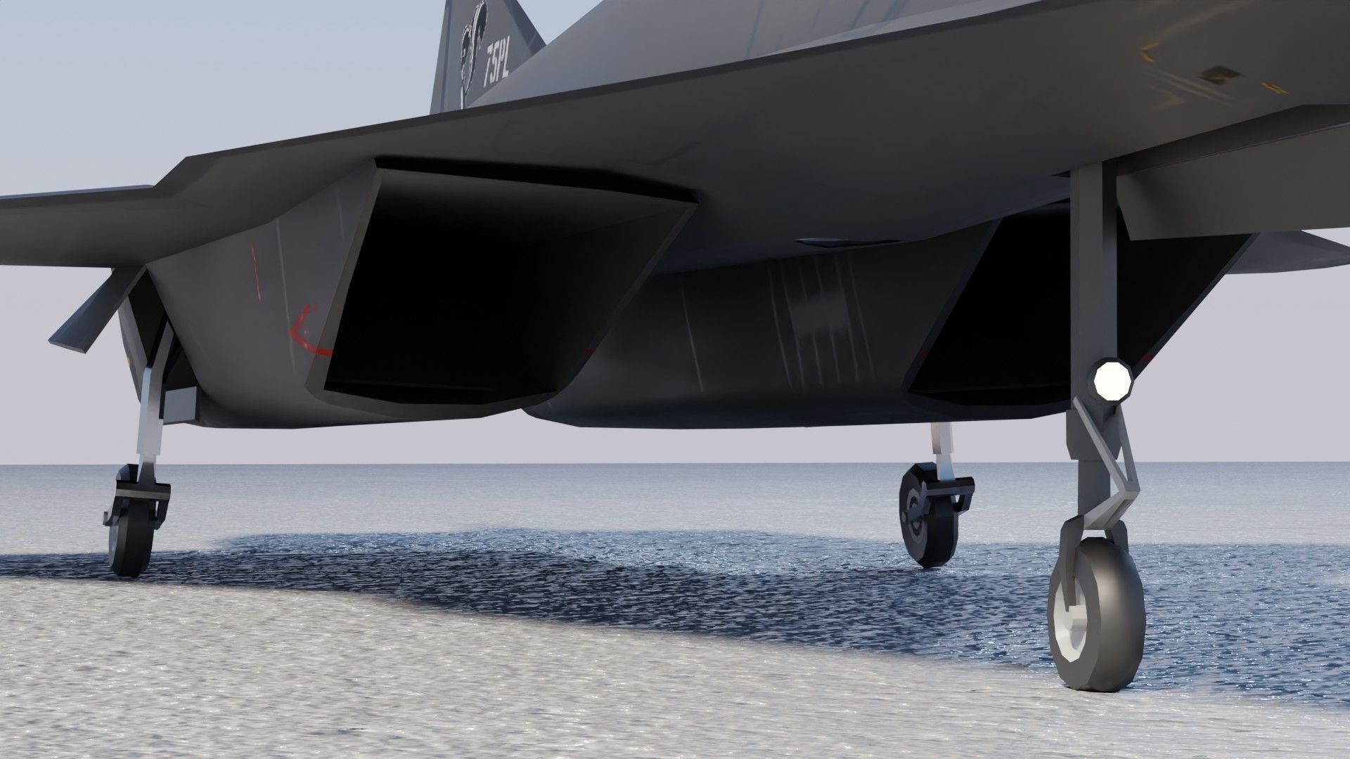 Lockheed Martin SR-72 Son of Blackbird Low-poly 3D model_10