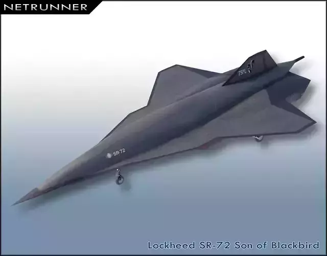 Lockheed Martin SR-72 Son of Blackbird Low-poly 3D model Lockheed Martin SR-72 Son of Blackbird Low-poly 3D model