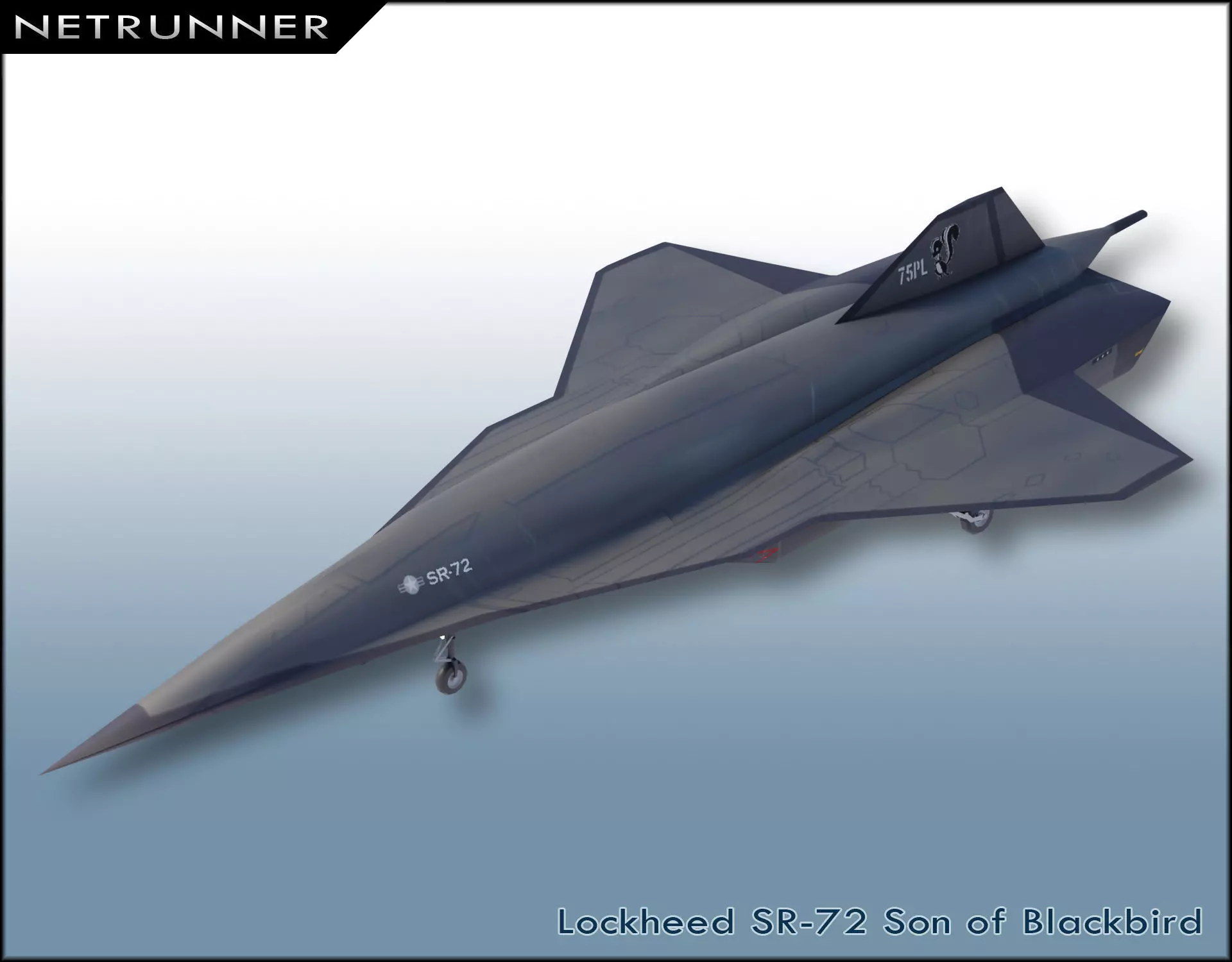 Lockheed Martin SR-72 Son of Blackbird Low-poly 3D model_0