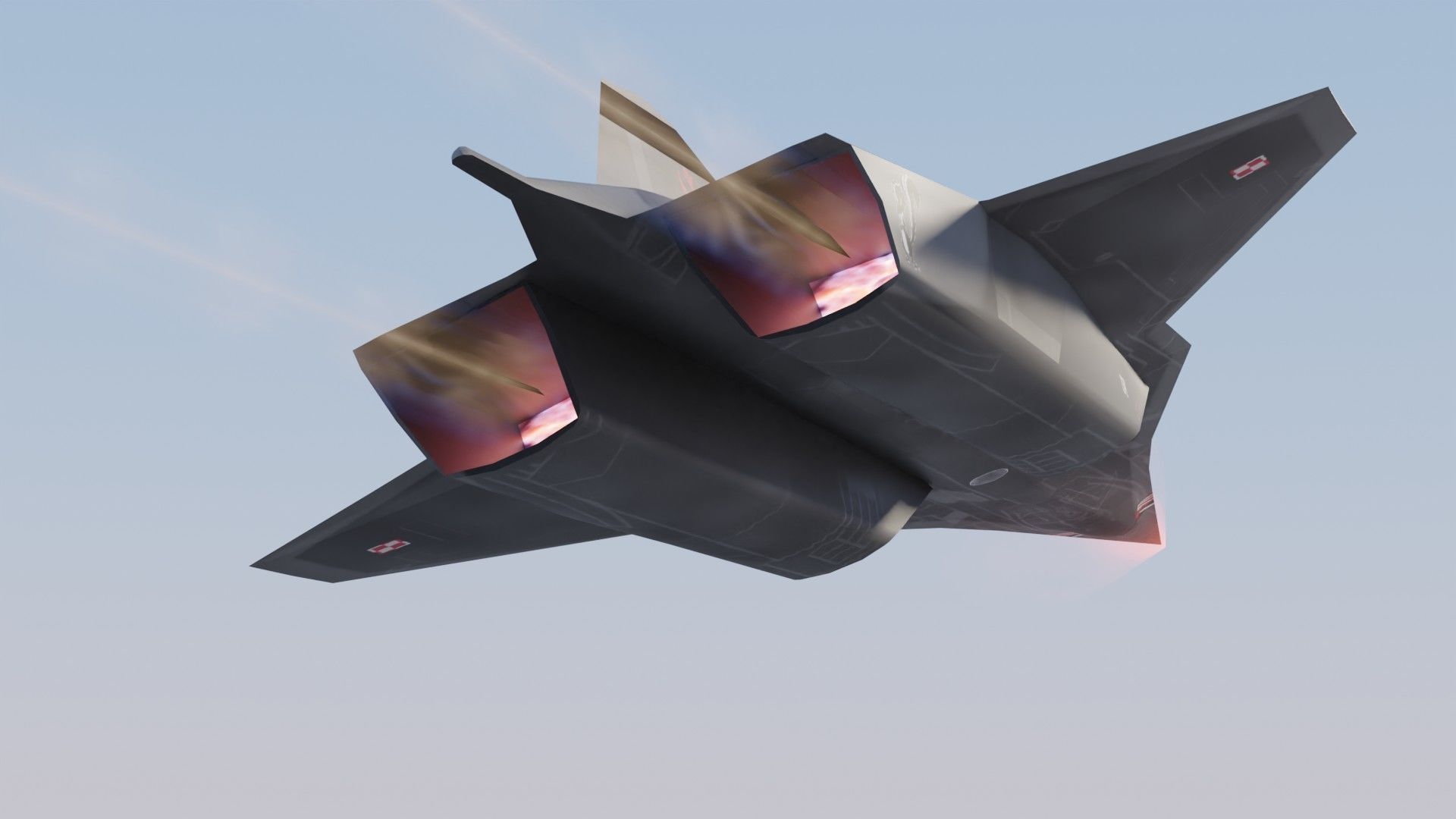 Lockheed Martin SR-72 Son of Blackbird Low-poly 3D model_12
