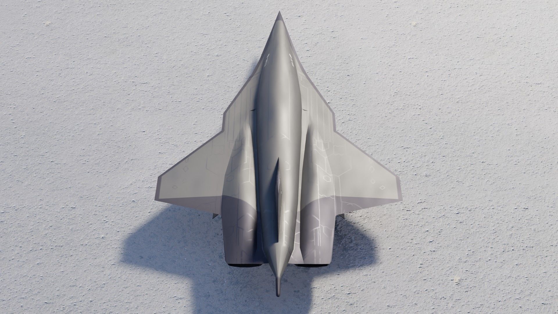 Lockheed Martin SR-72 Son of Blackbird Low-poly 3D model_6