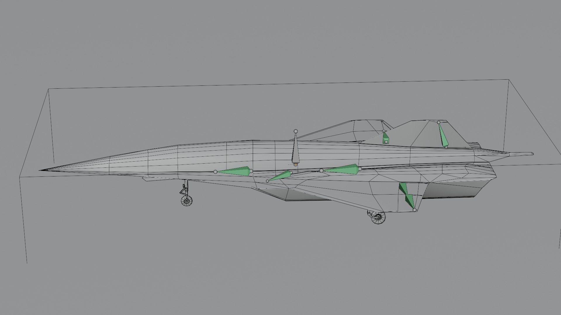 Lockheed Martin SR-72 Son of Blackbird Low-poly 3D model_20