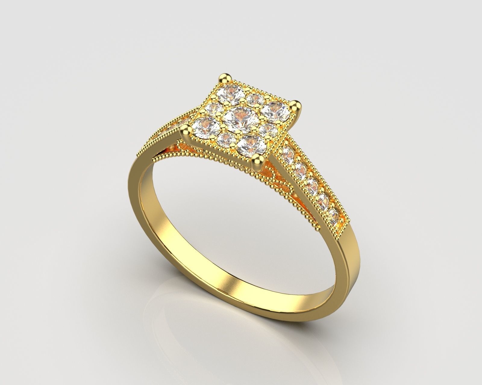 Rings Wedding 121 3D print model