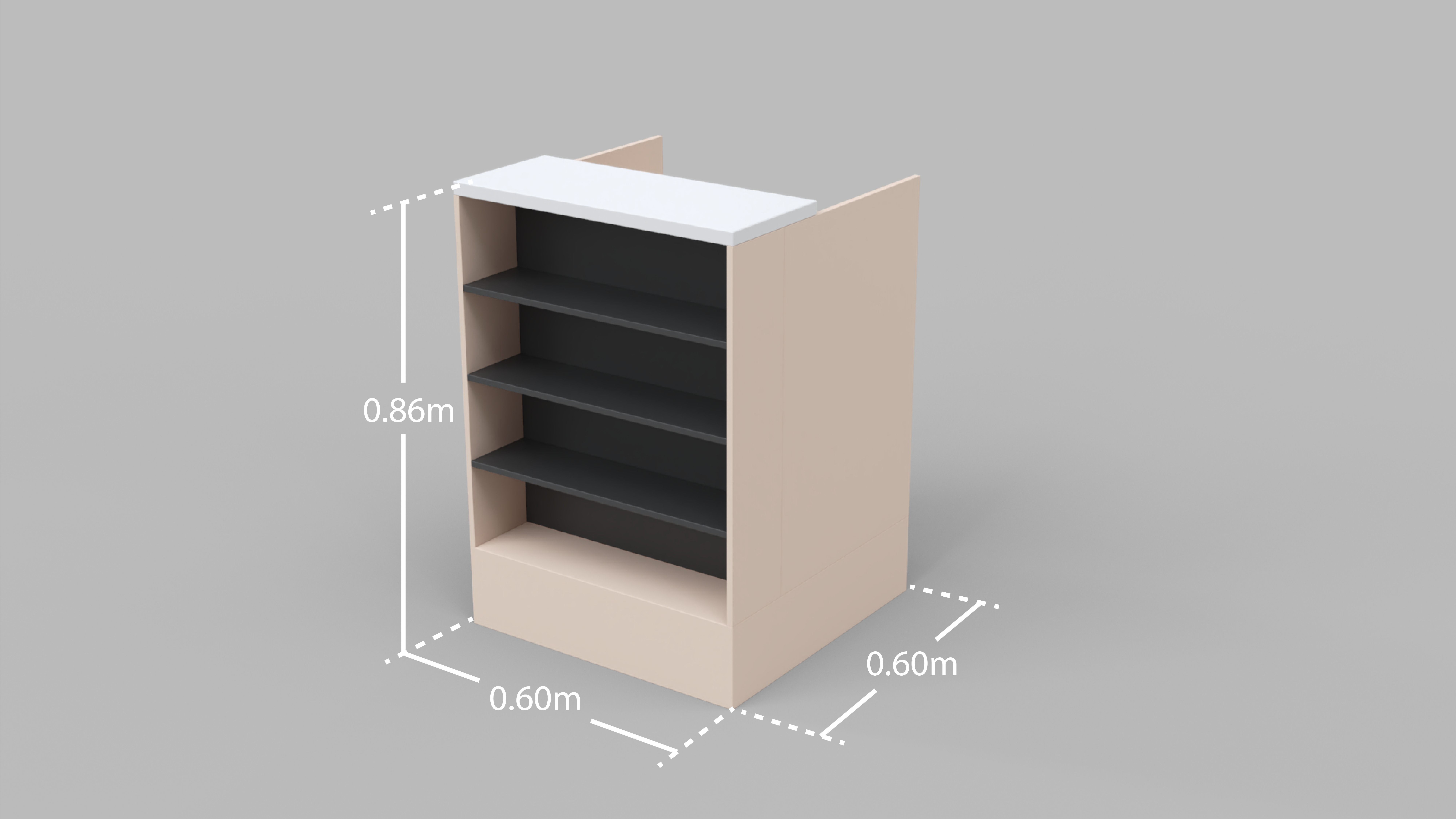 Counter Cashier Modules 2 3D model_12