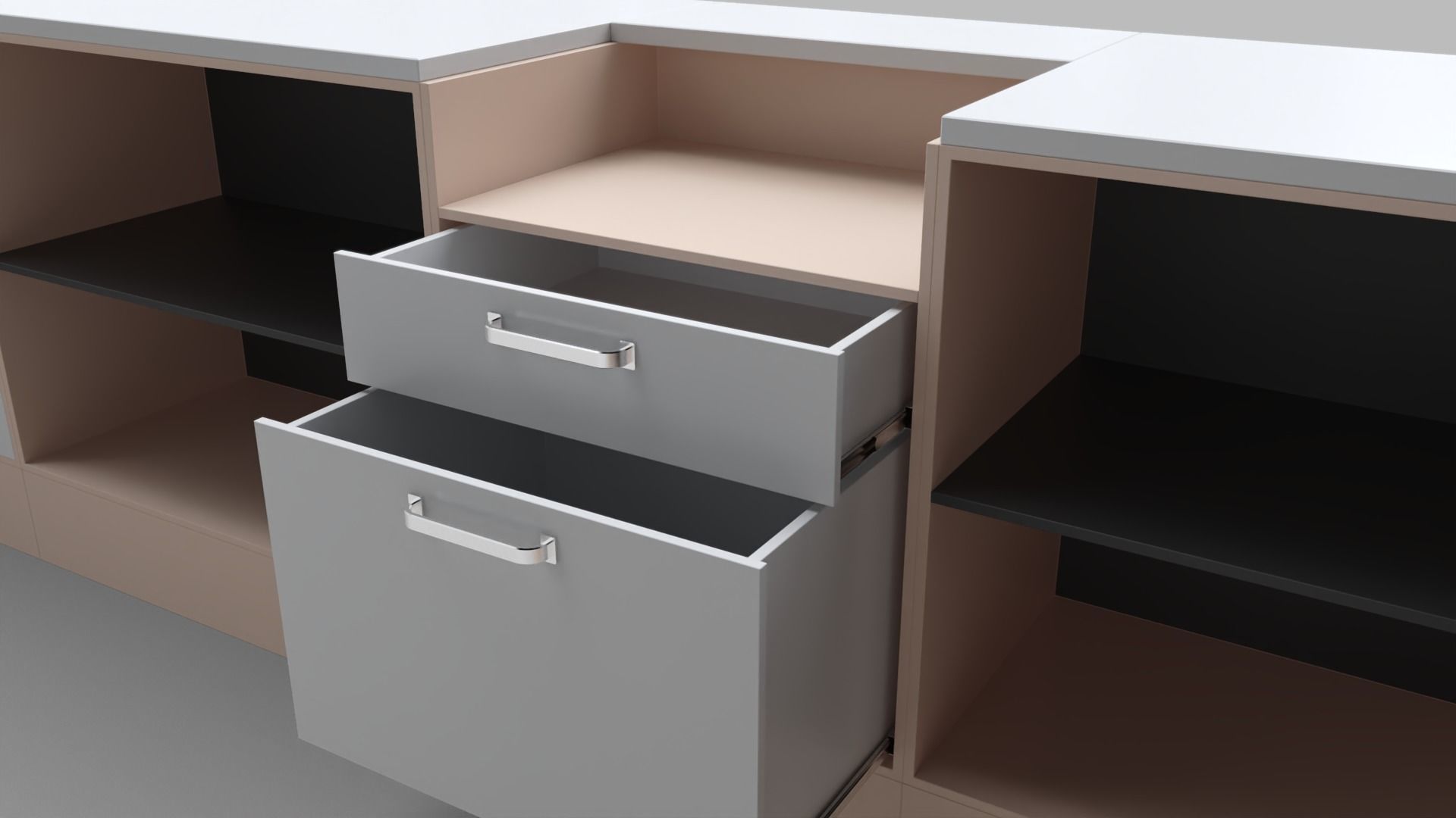 Counter Cashier Modules 2 3D model_7