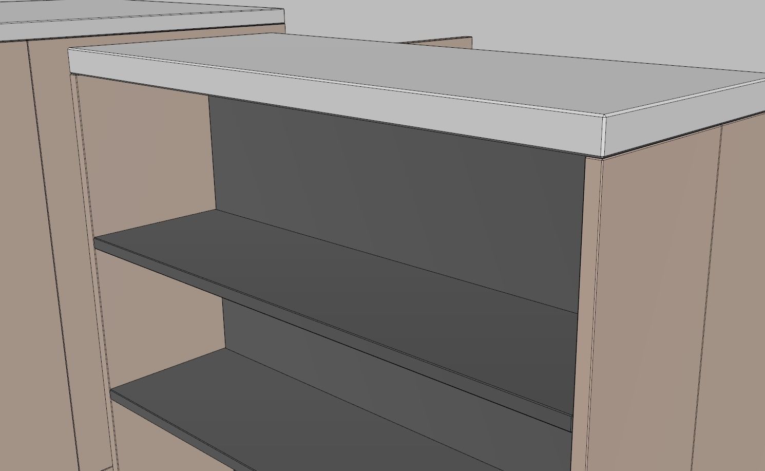 Counter Cashier Modules 2 3D model_16