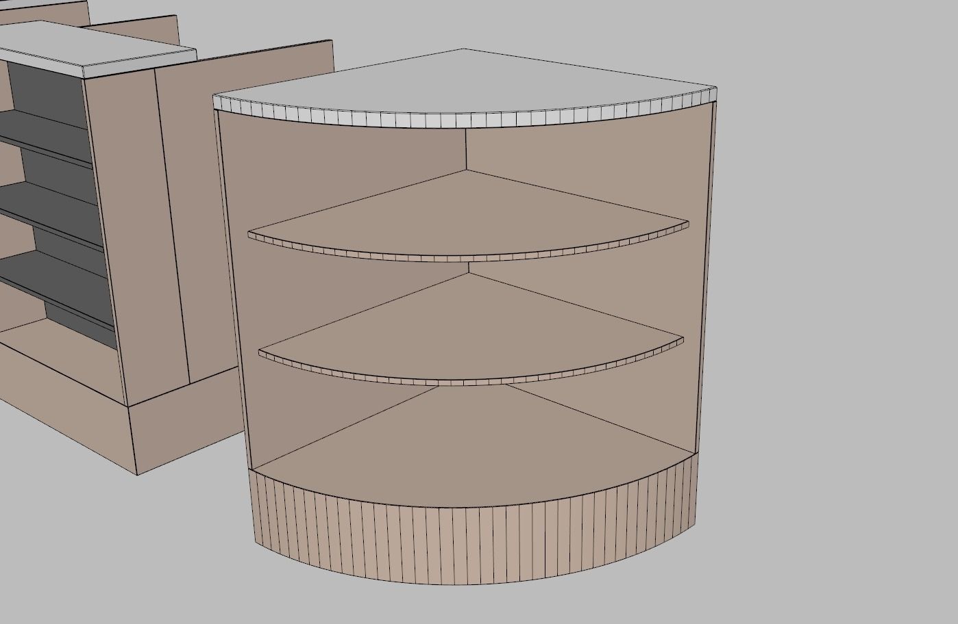 Counter Cashier Modules 2 3D model_17