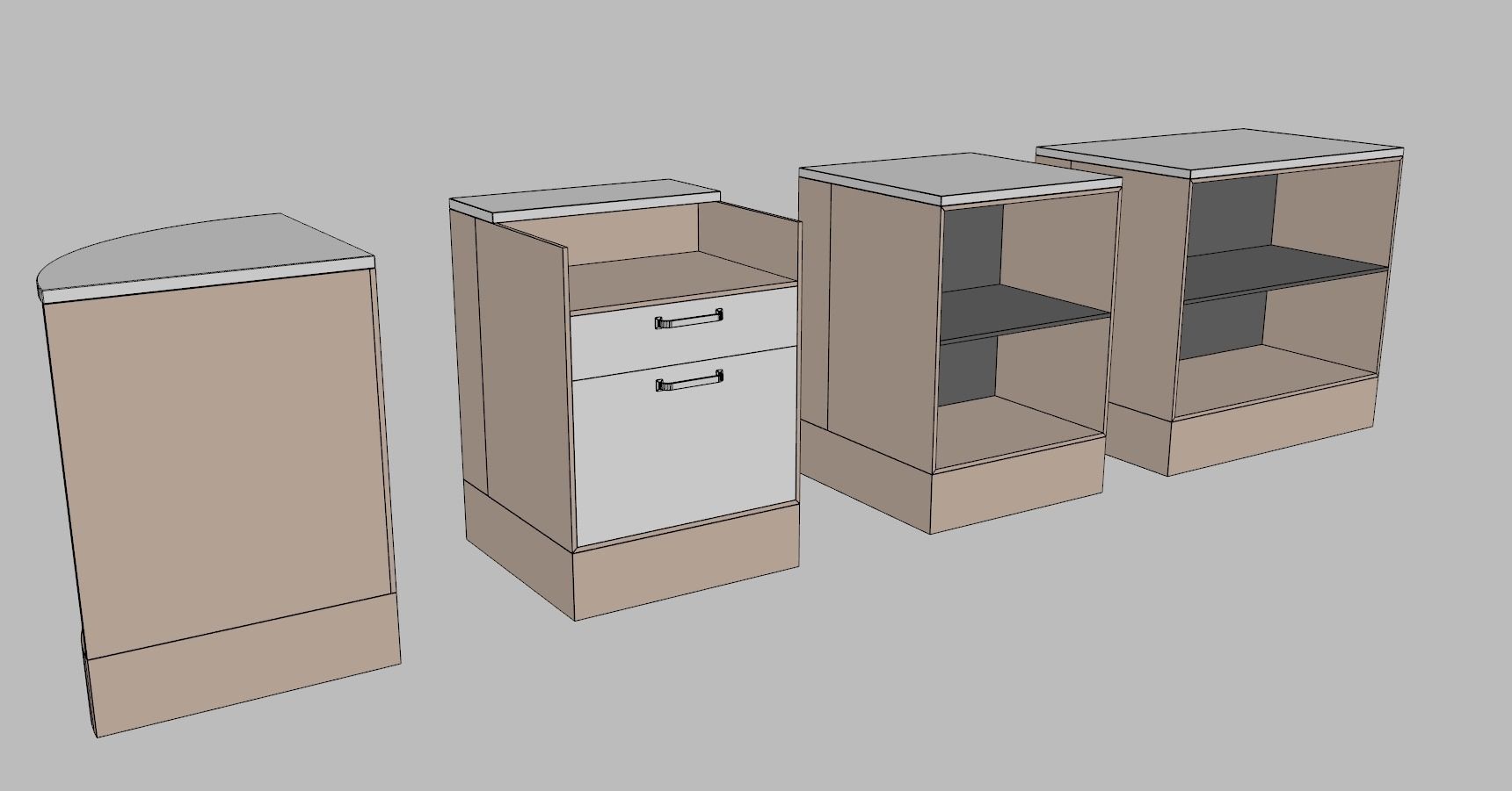Counter Cashier Modules 2 3D model_15