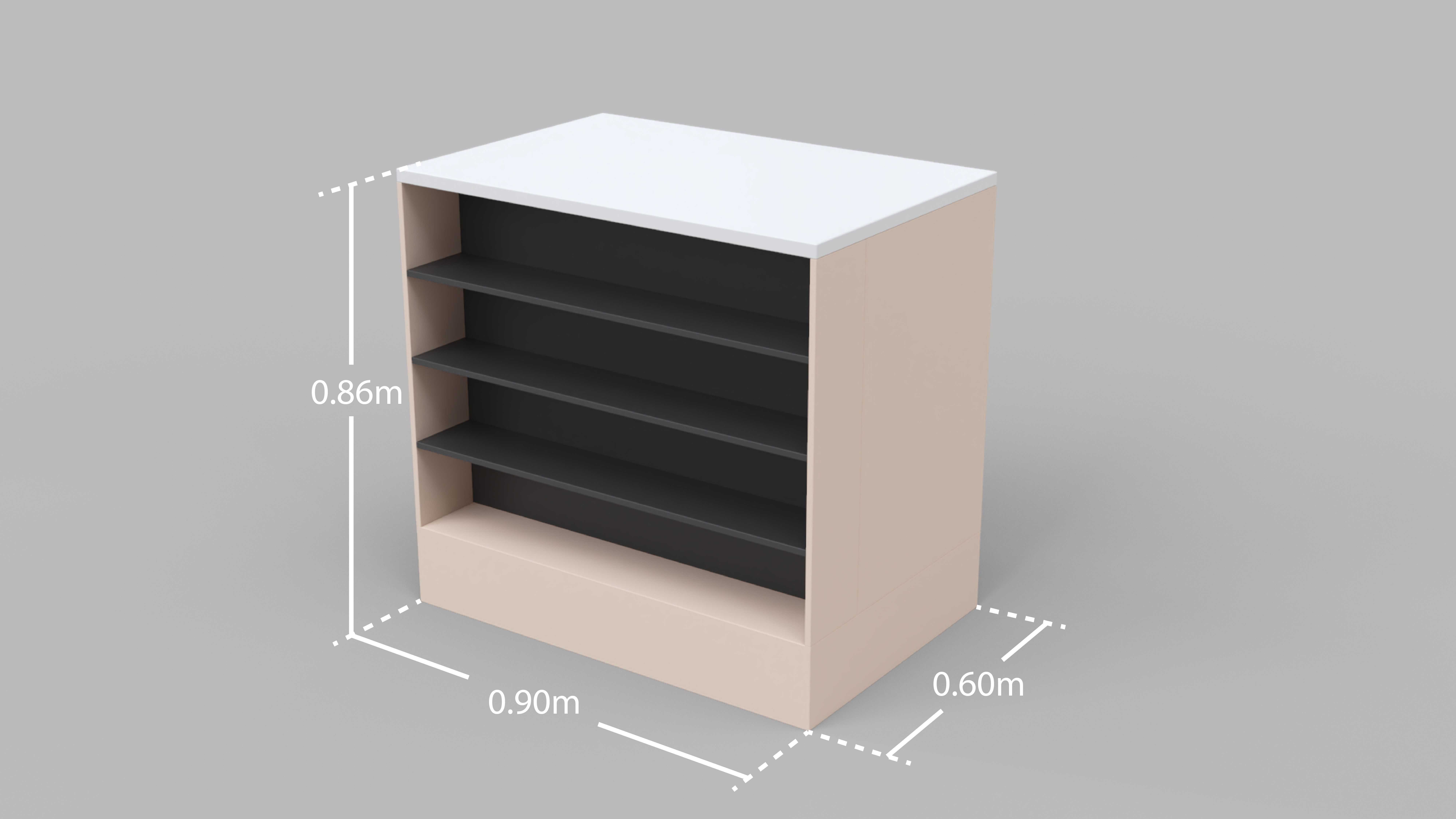 Counter Cashier Modules 2 3D model_10