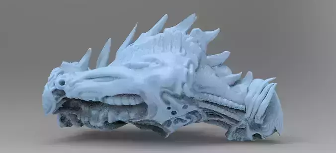 Alien organic Robot statue 2 