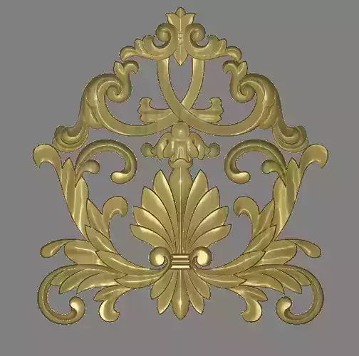 Ornate gold design 3D model