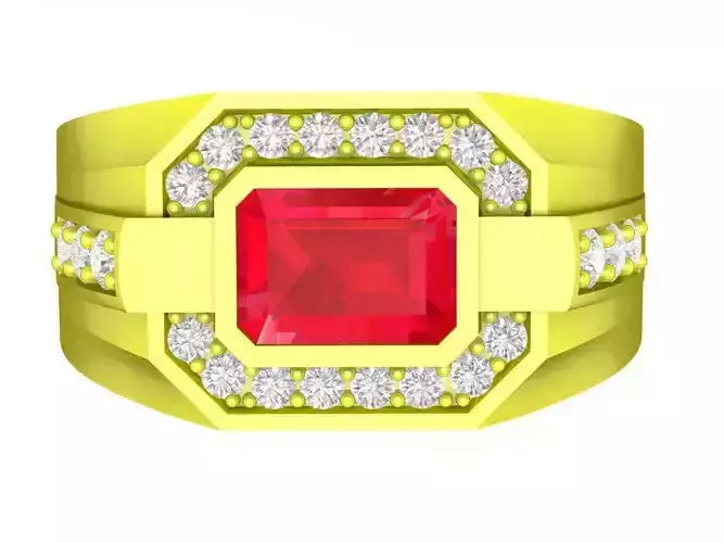 luxury korean diamond men ring 4796