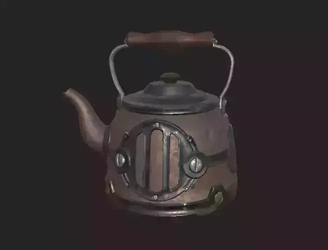 Old Chinese TeaPot 4K PBR 