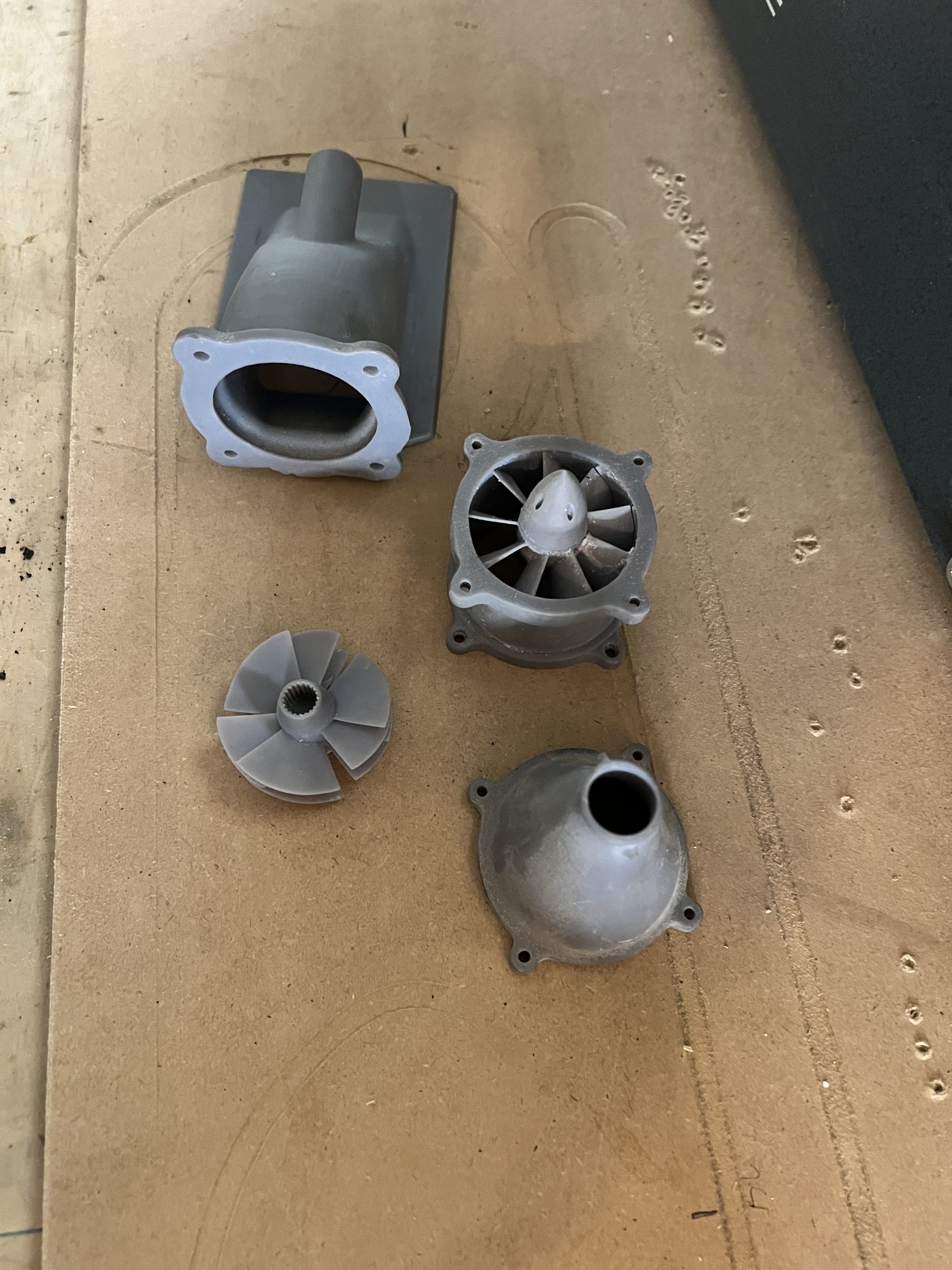 Jet Boat propulsion drive 3D print model_3