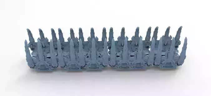 Alien organic Robot Arch Bridge