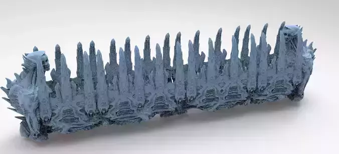 Alien organic Robot statue 7