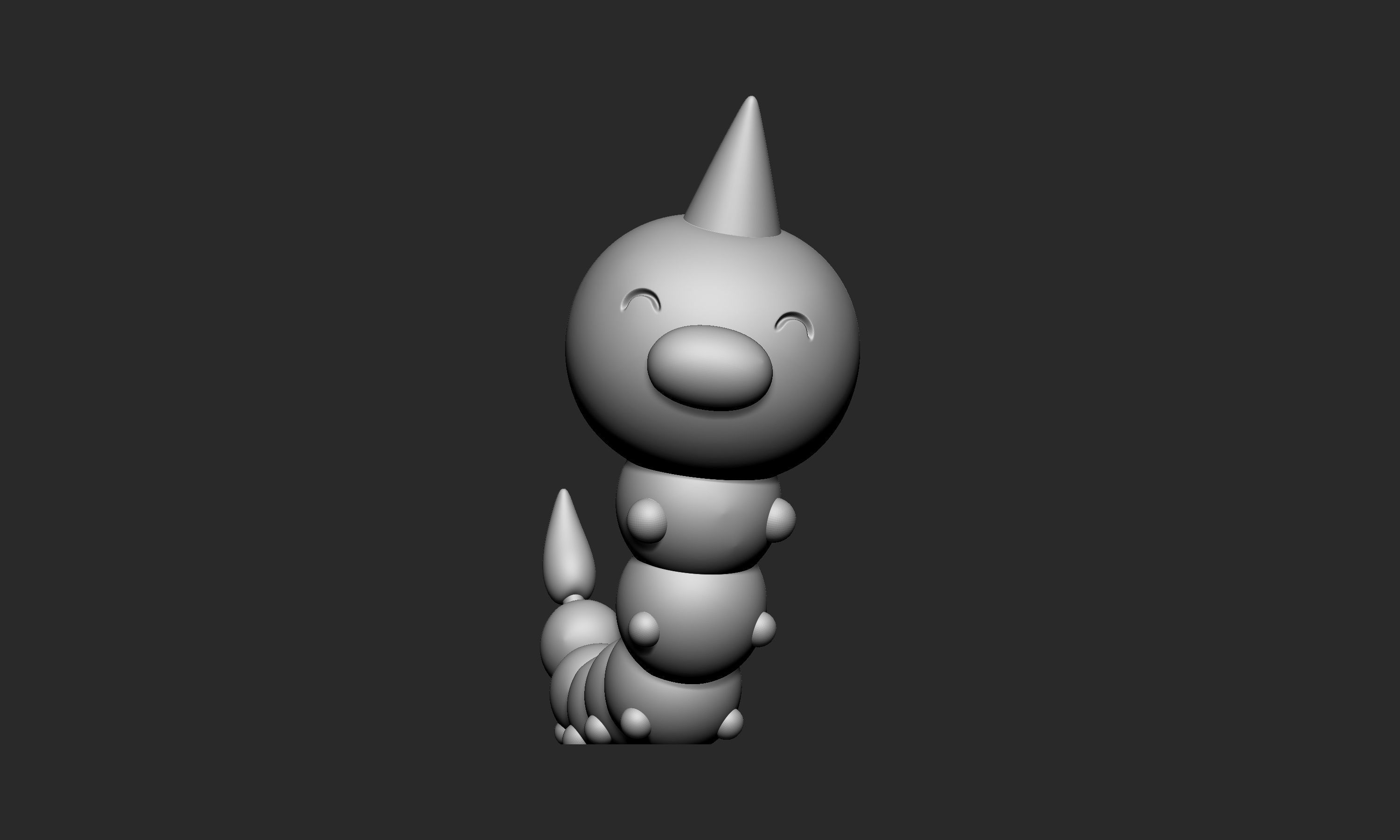 Pokemon - Weedle with 2 poses 3D print model_7