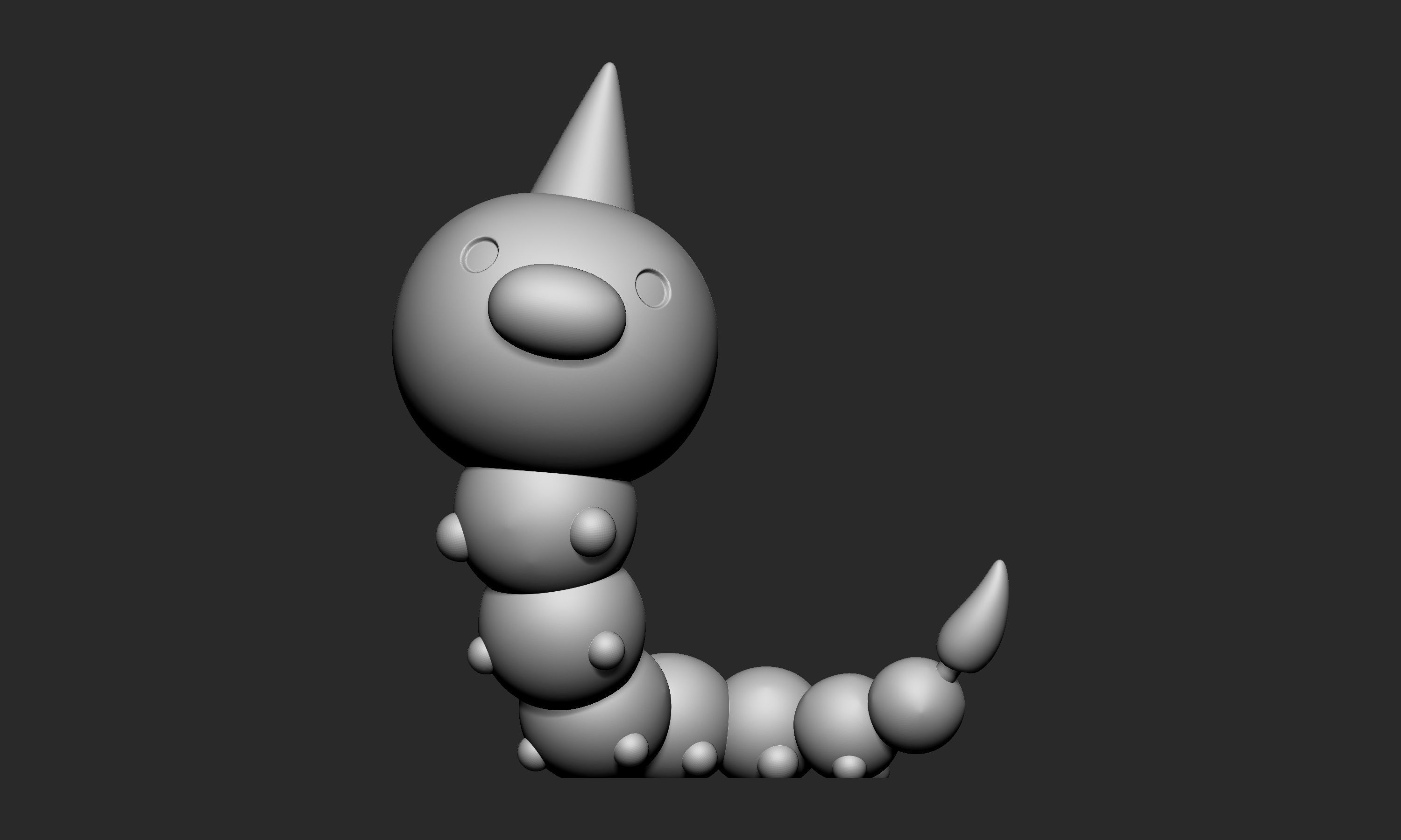 Pokemon - Weedle with 2 poses 3D print model_3