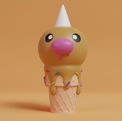 Pokemon -Ice Cream Weedle  3D print model
