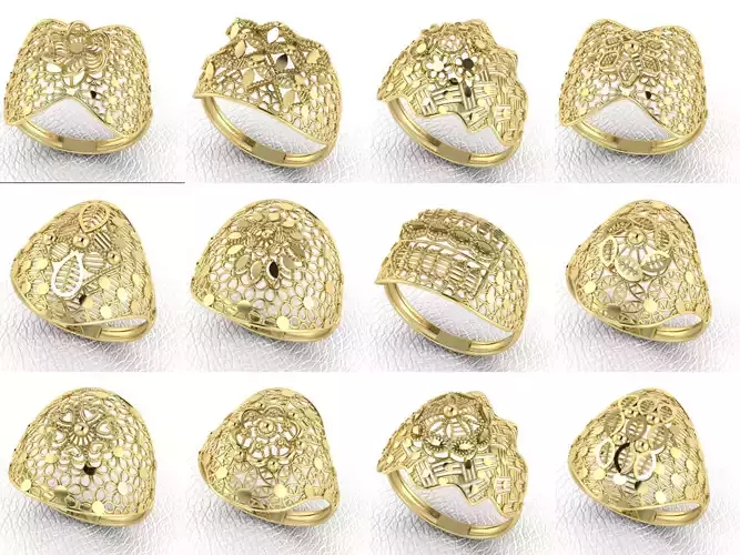New Turkish Rings 3D print model