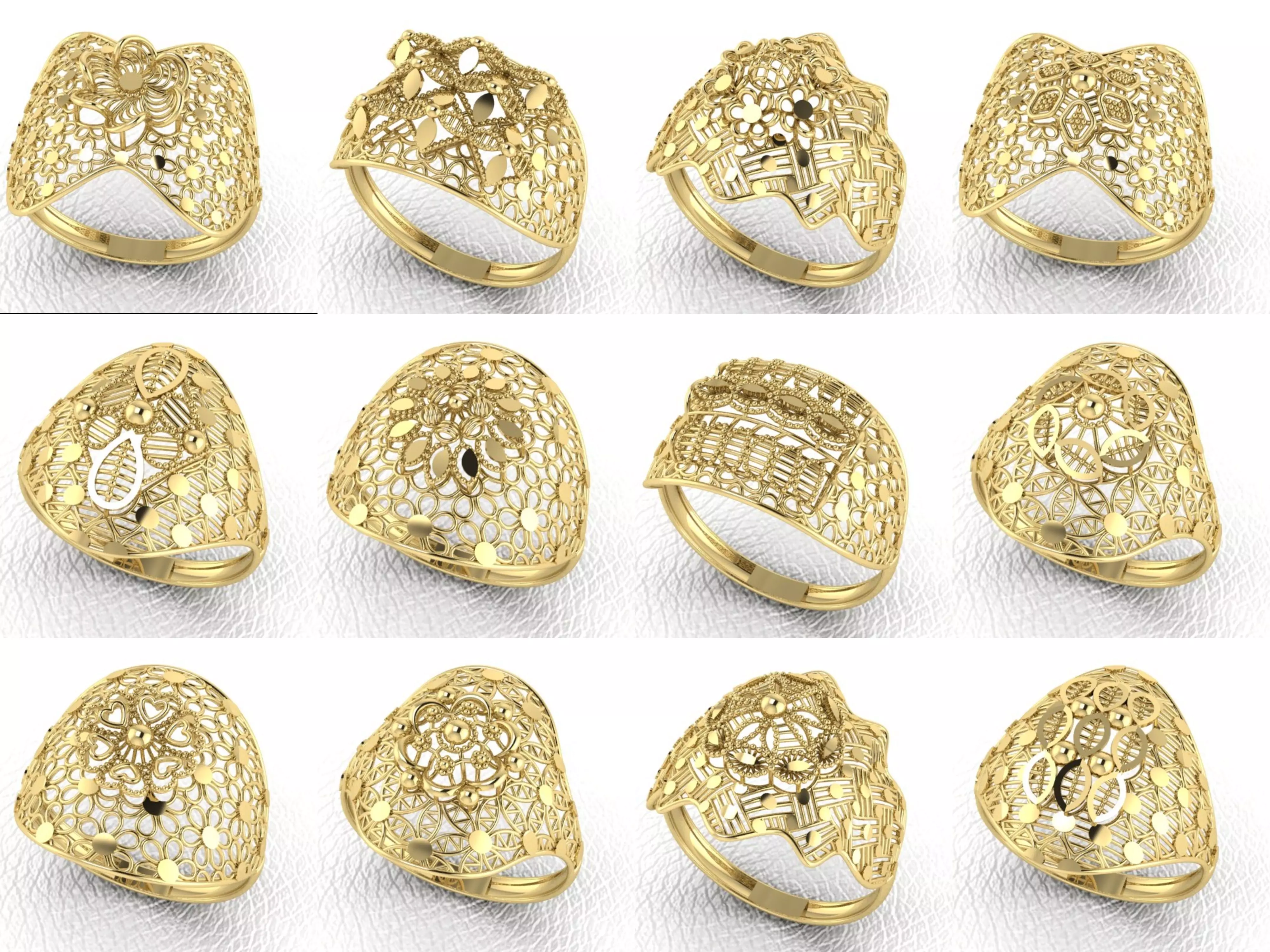 New Turkish Rings 3D print model