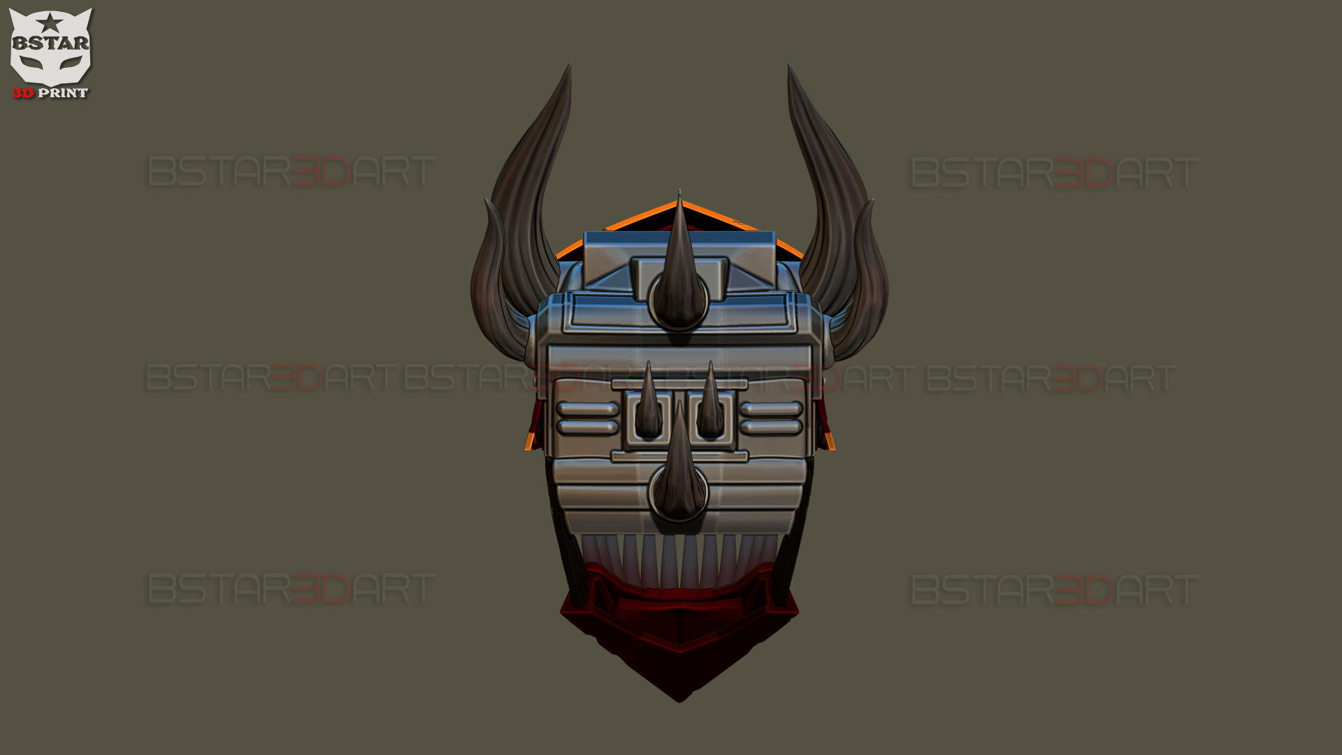 Chainsaw Man Full Form Devil Helmet - Denji Cosplay  3D print model_11