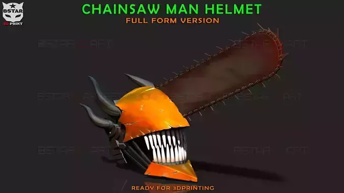 Chainsaw Man Full Form Devil Helmet - Denji Cosplay 