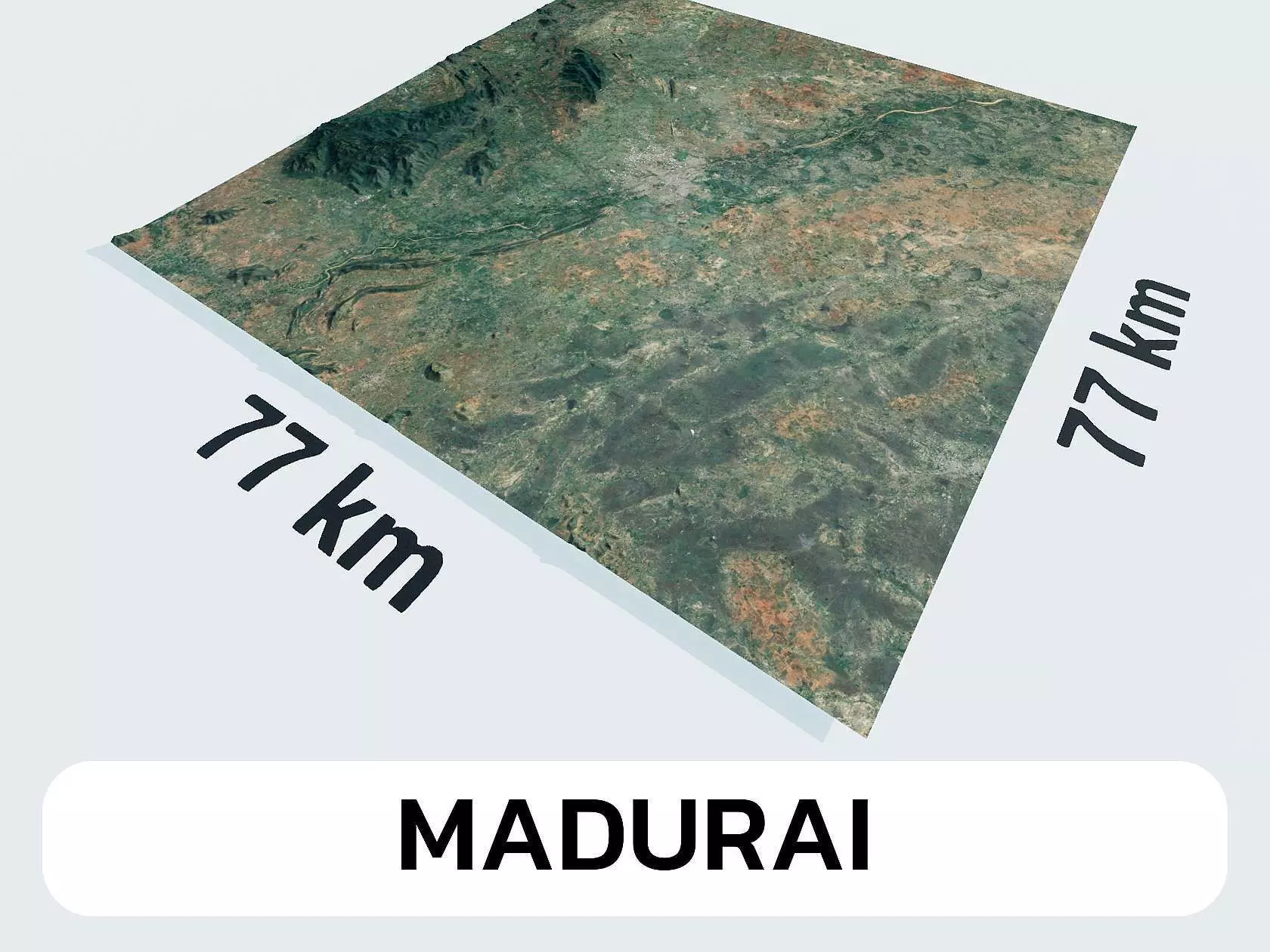 Madurai India City Landscape 3D Model 3D model_0