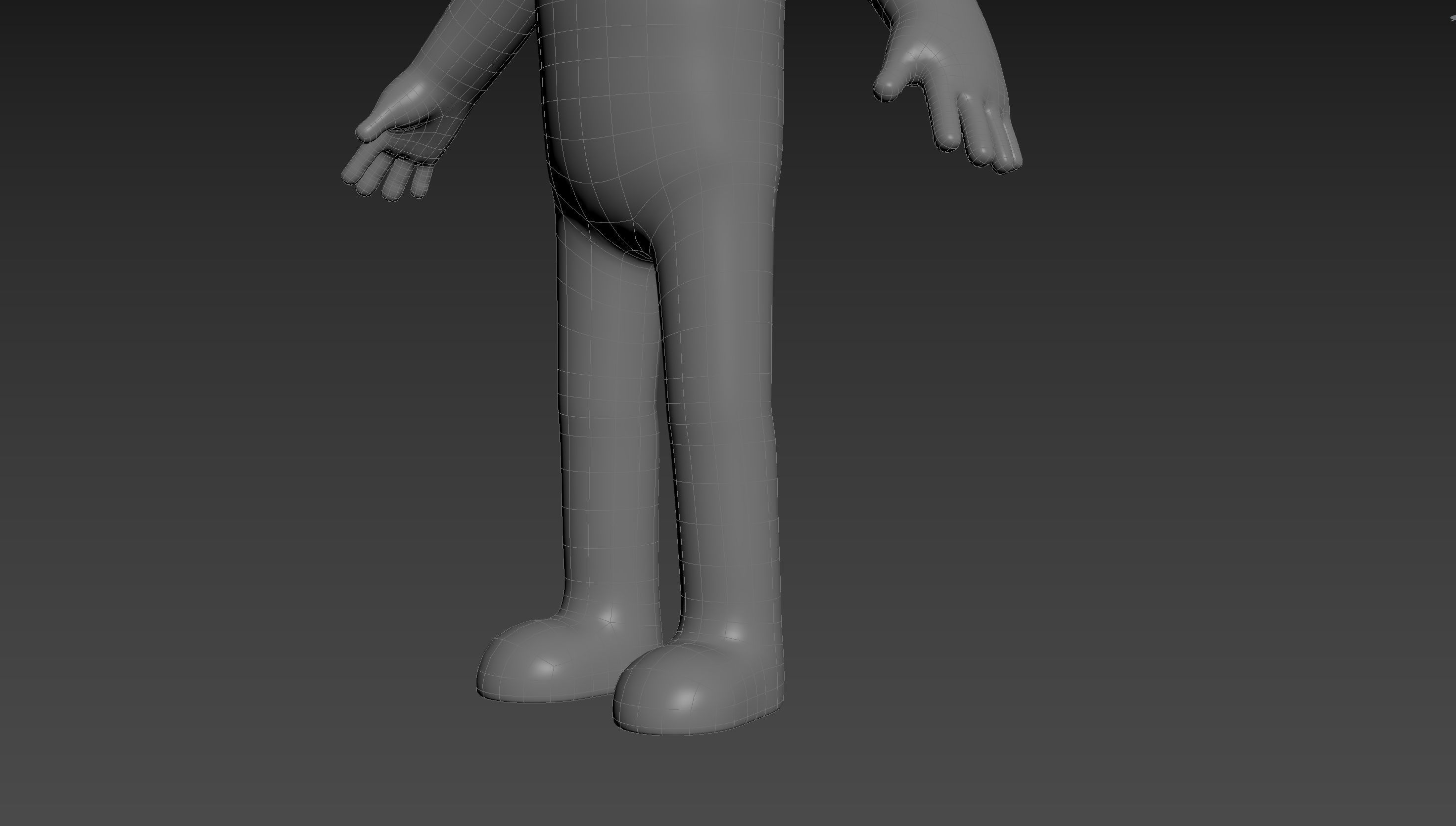 Character235 Boy Base Mesh 3D model_26