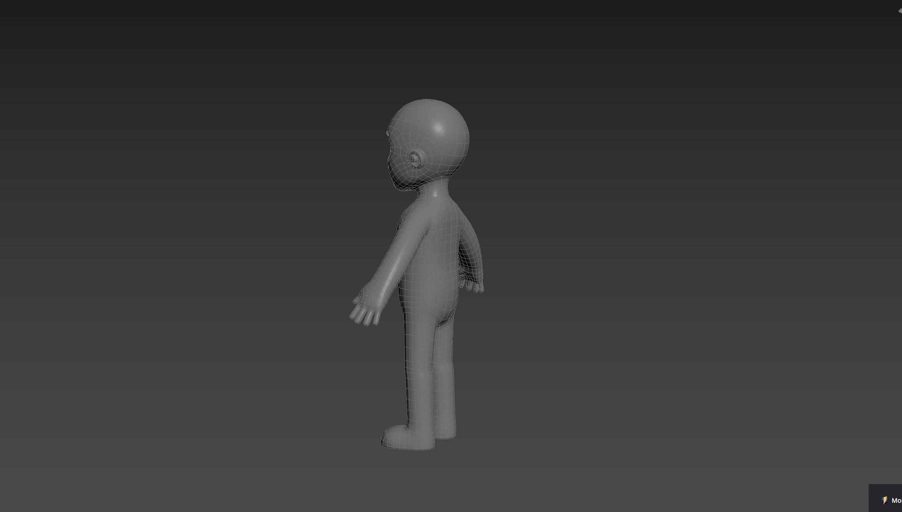 Character235 Boy Base Mesh 3D model_22