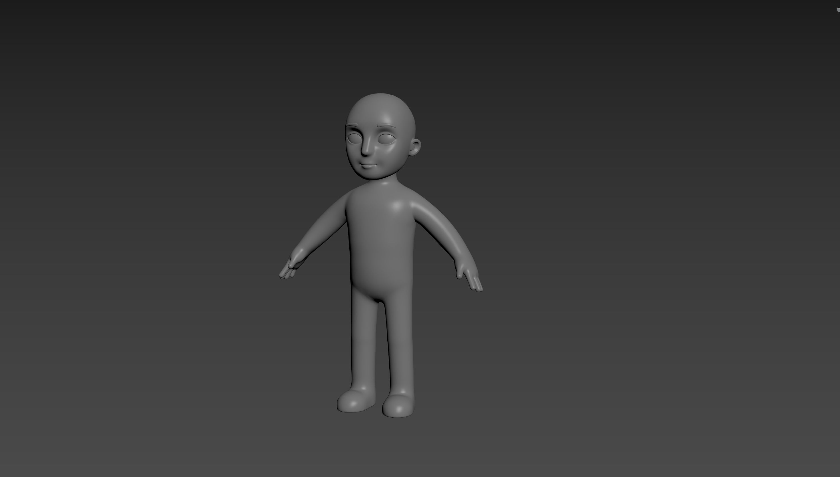 Character235 Boy Base Mesh 3D model_10