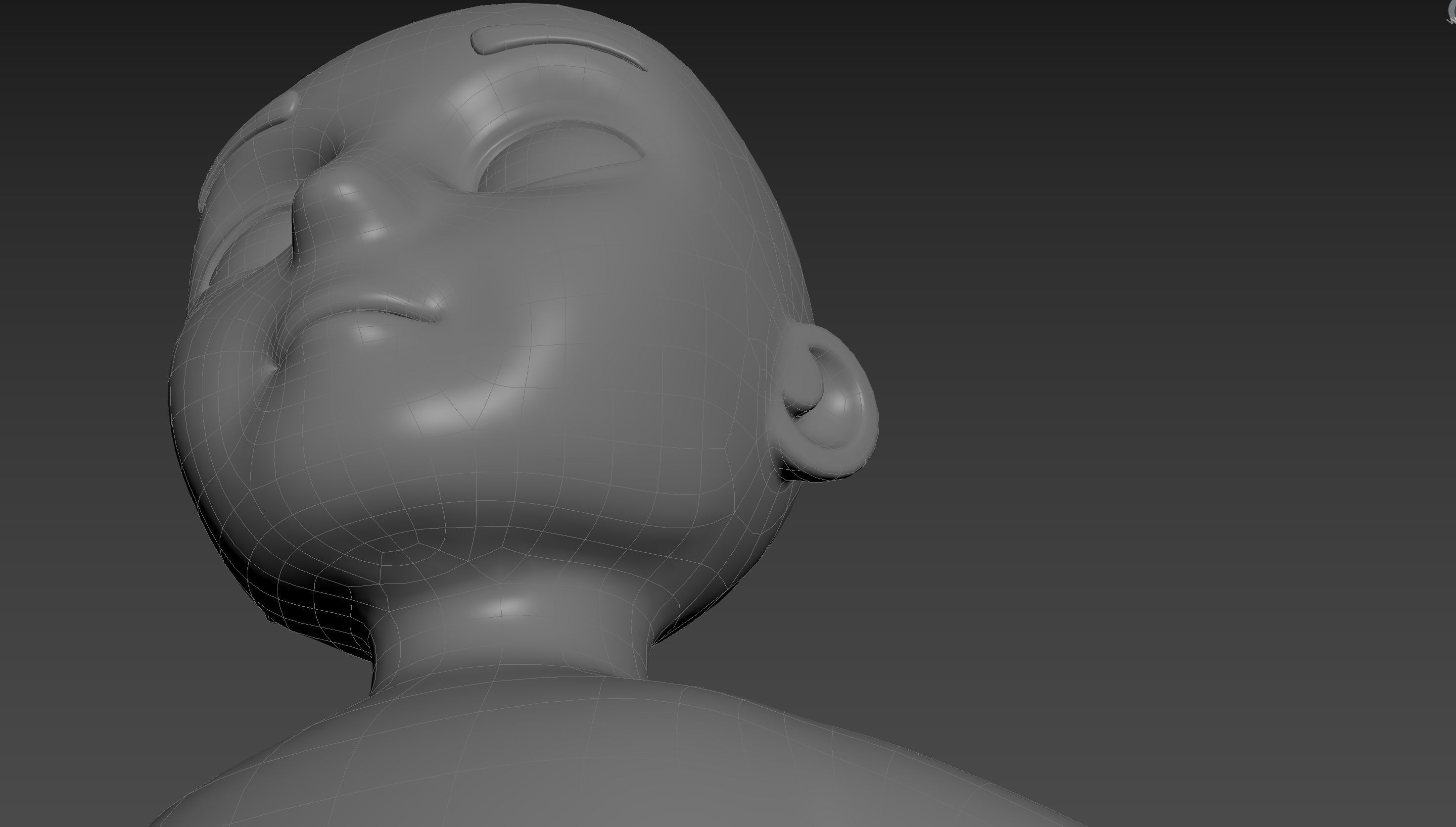 Character235 Boy Base Mesh 3D model_32