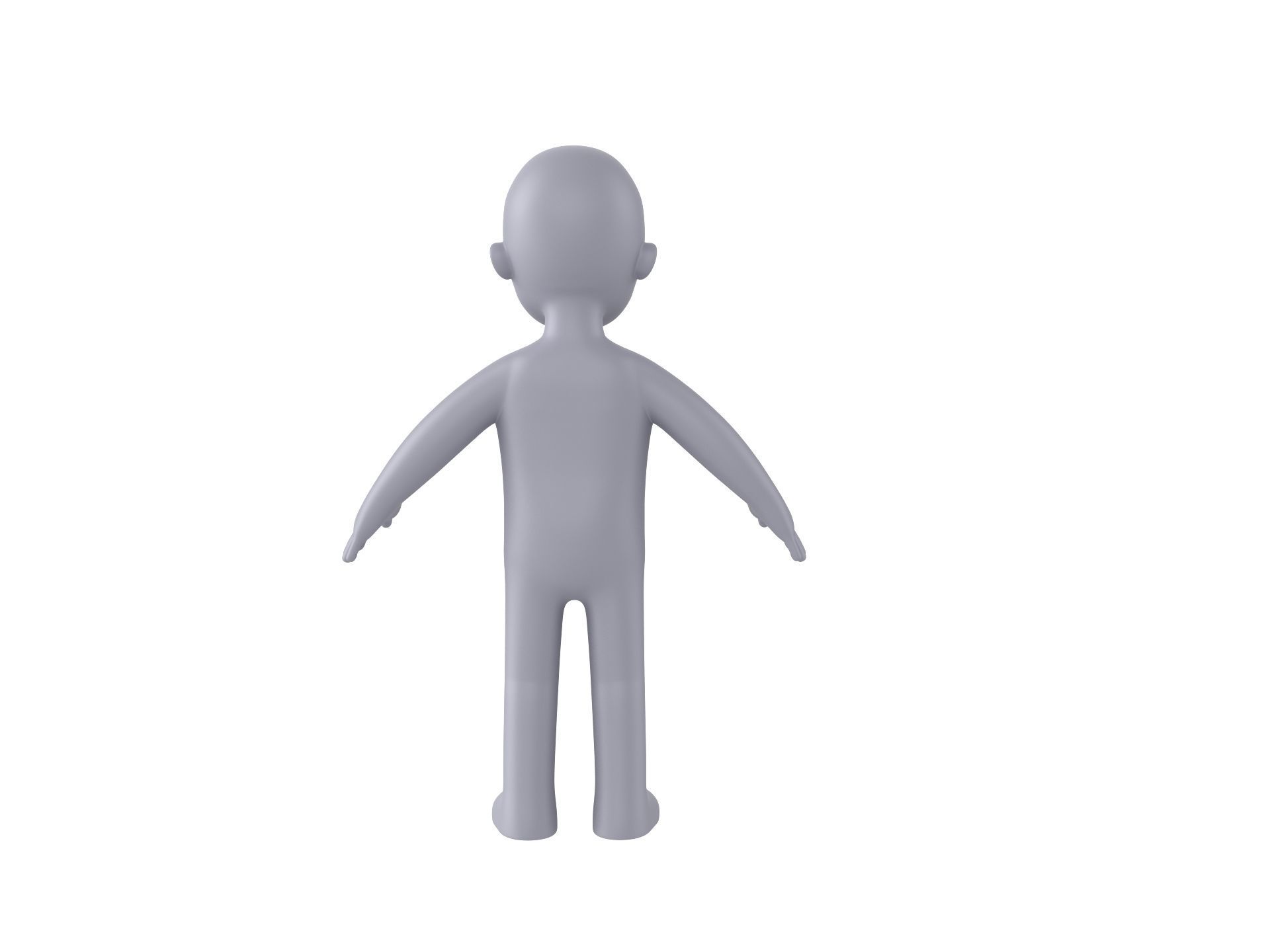 Character235 Boy Base Mesh 3D model_4