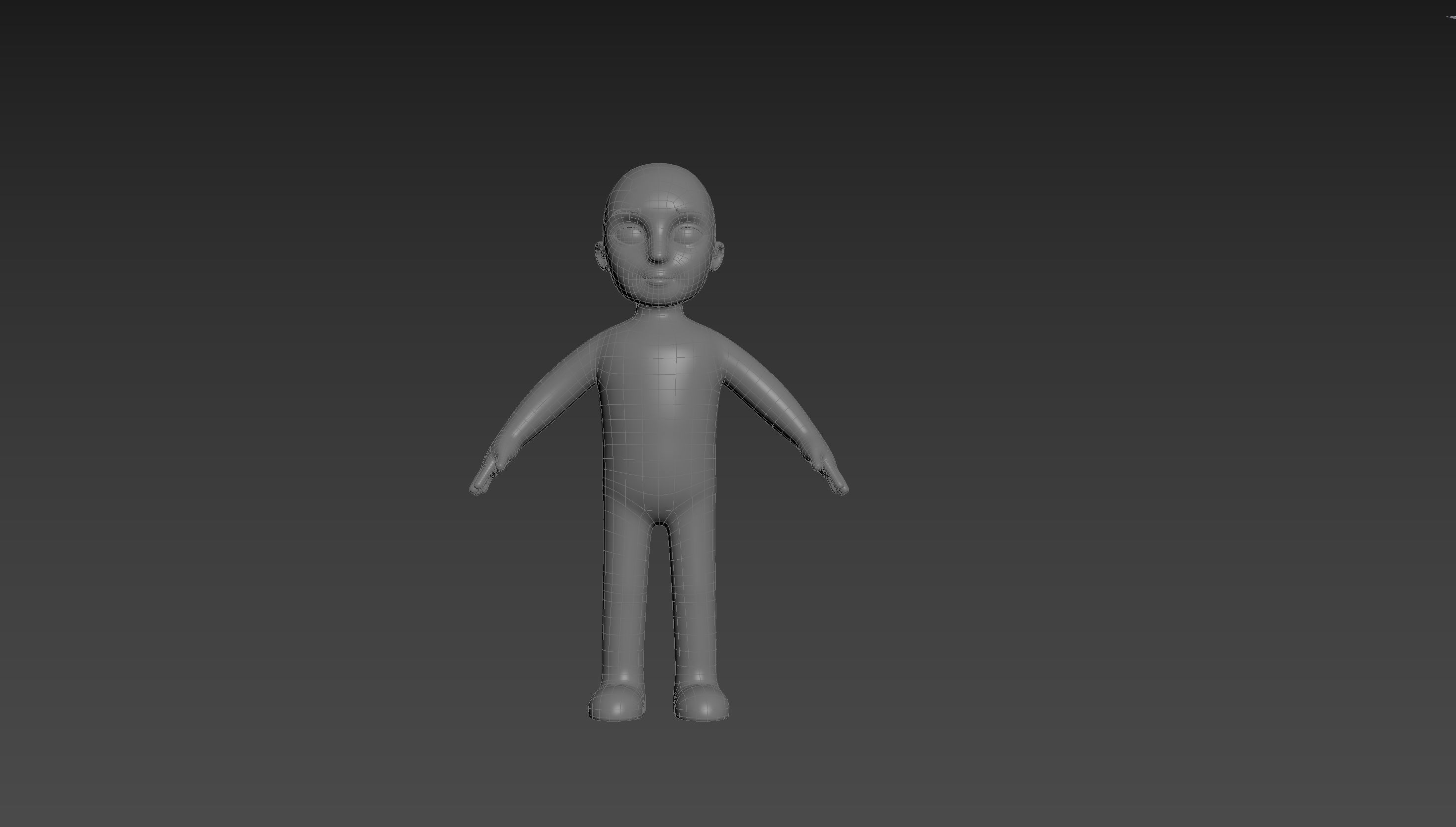 Character235 Boy Base Mesh 3D model_13
