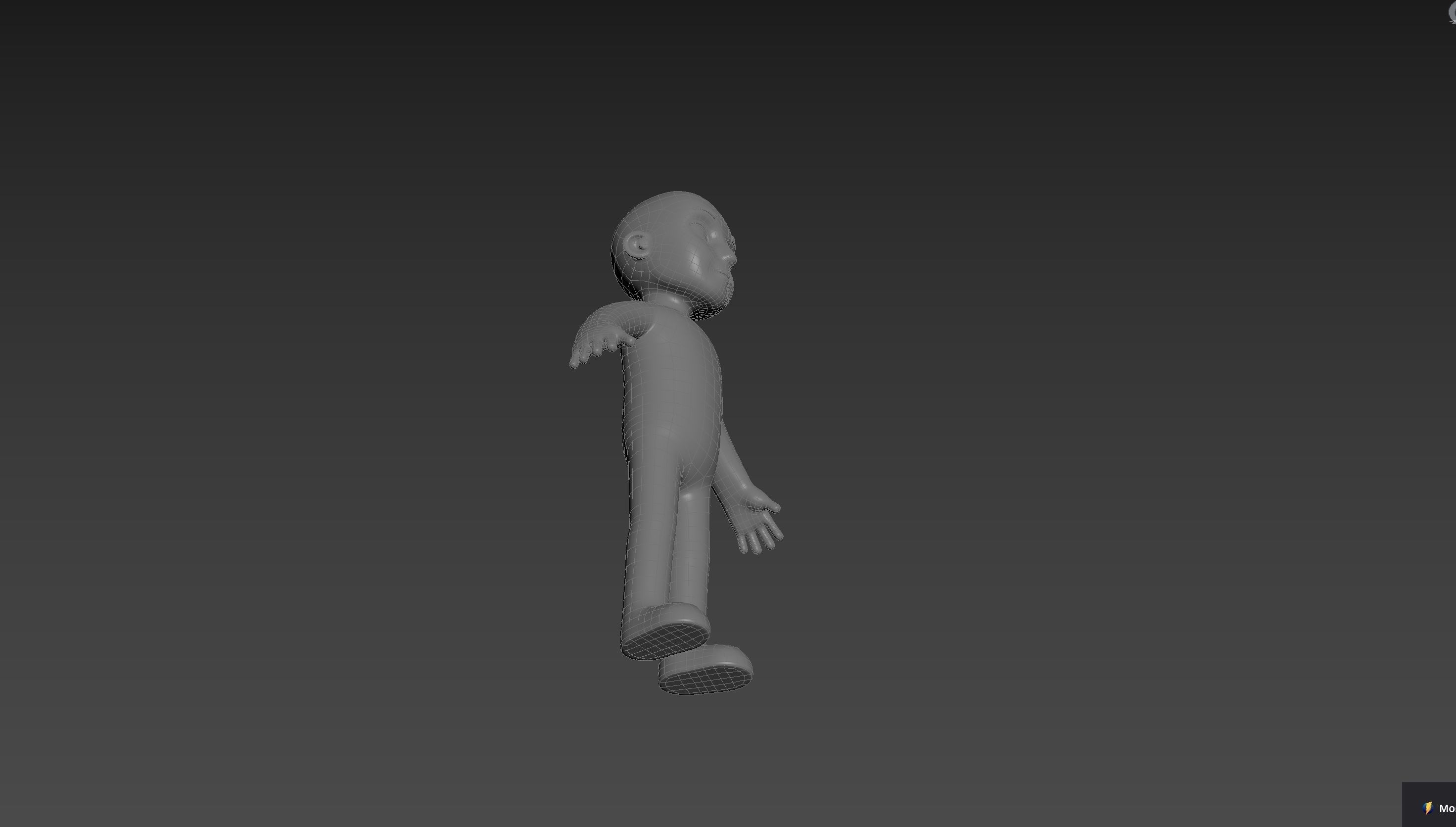 Character235 Boy Base Mesh 3D model_16